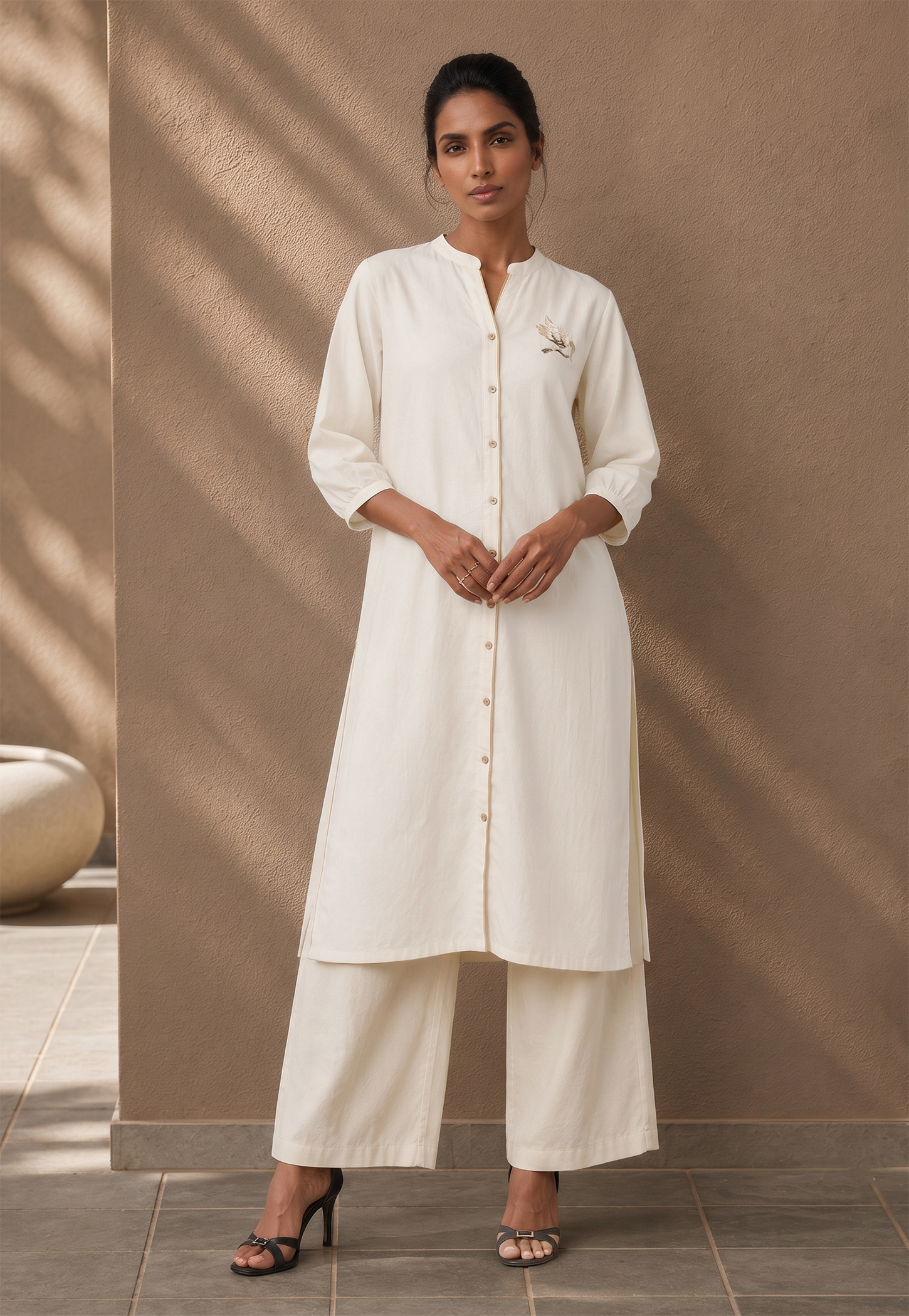 MELANGE Embroidered Straight Kurta-picture-10