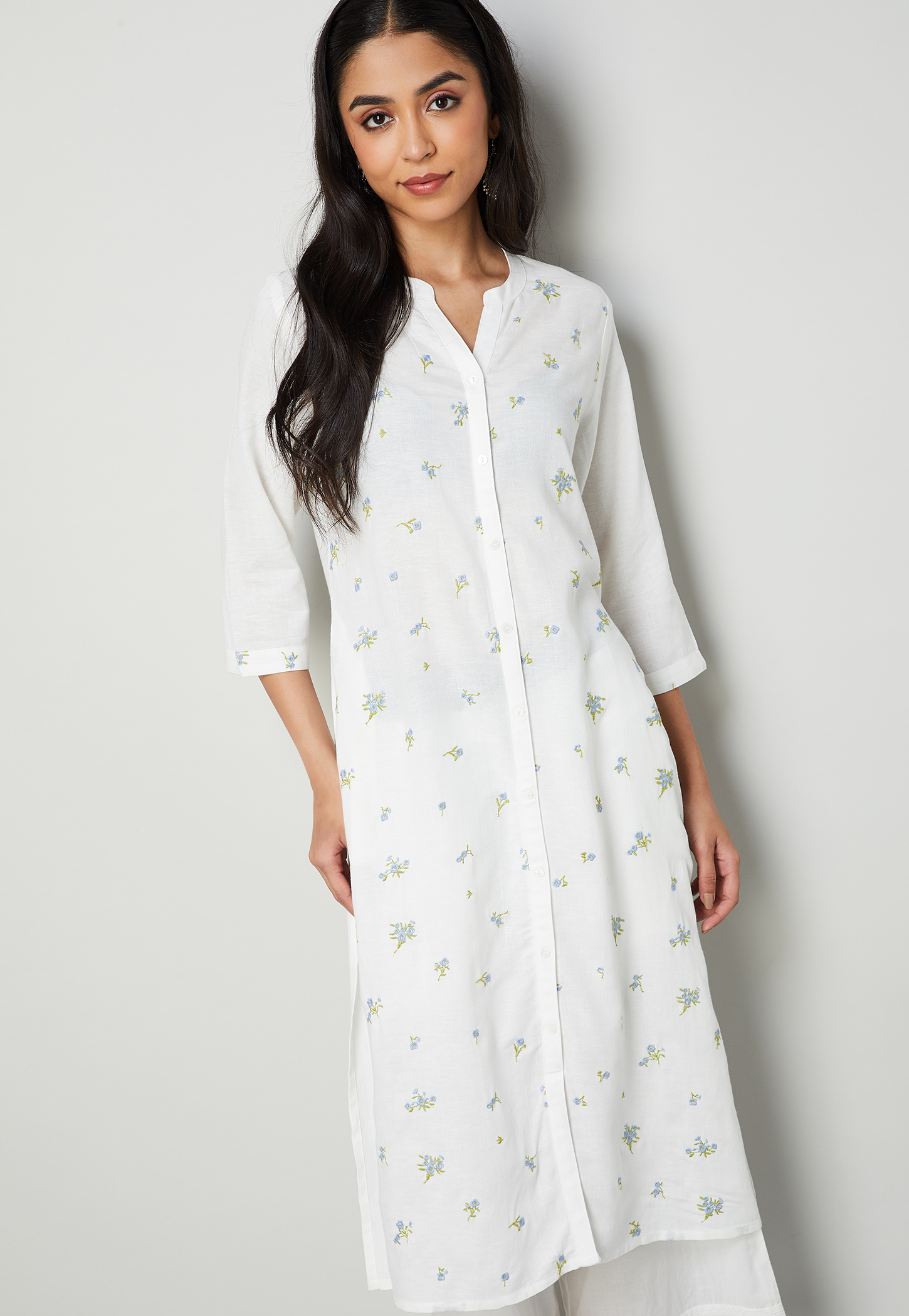 MELANGE Embroidered Straight Kurta-picture-52