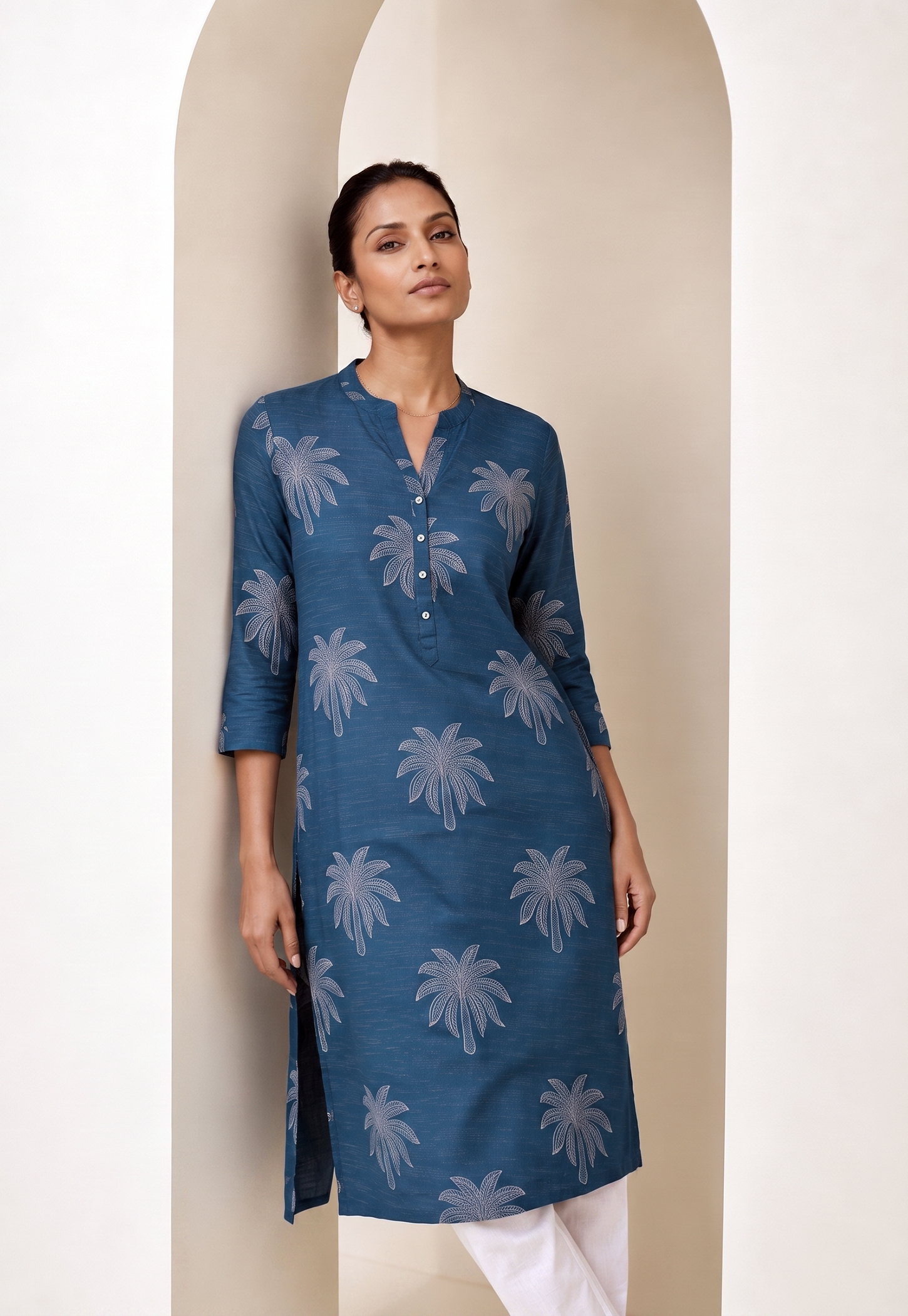 MELANGE Ethnic Motif Straight Kurta-picture-28