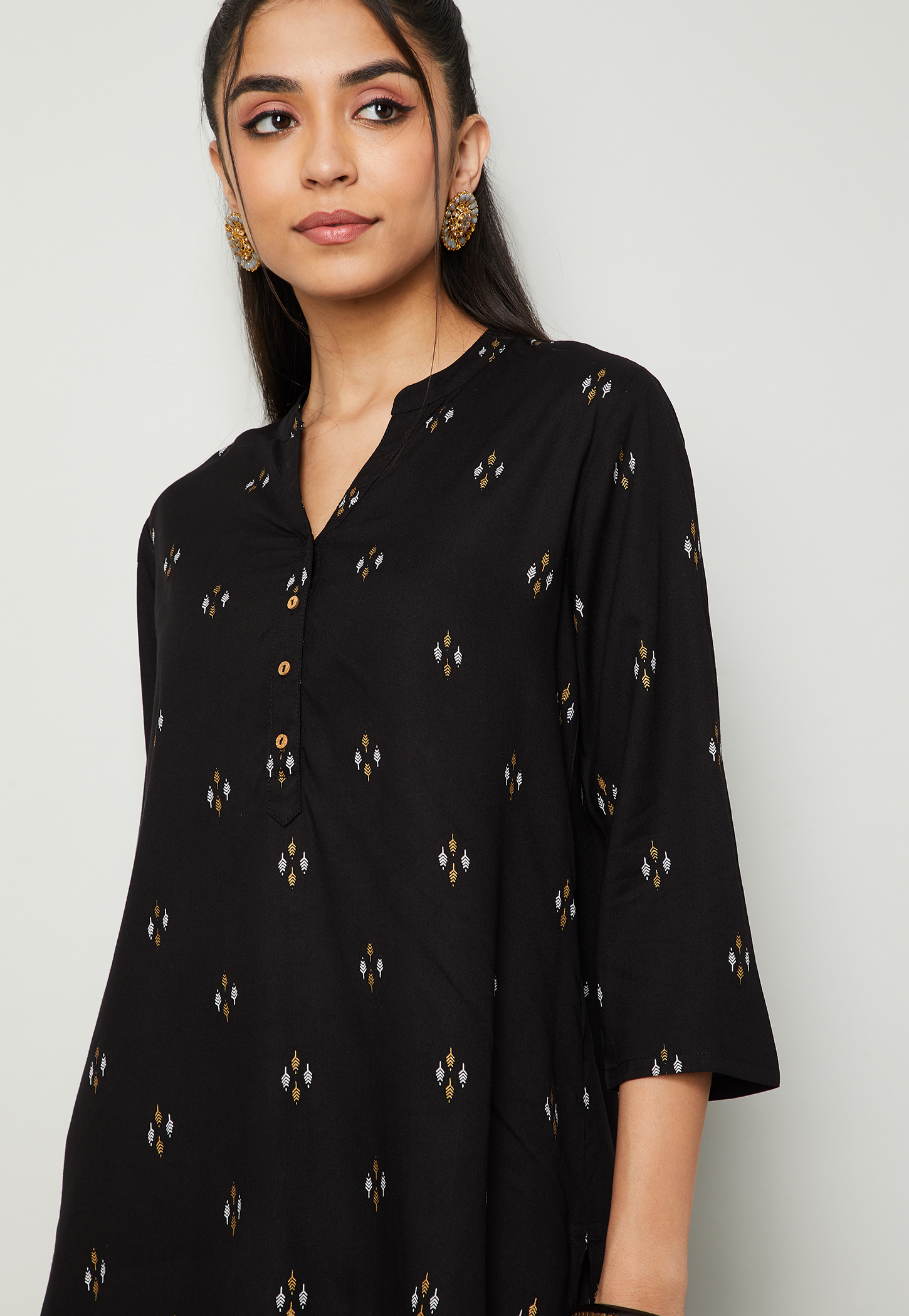 MELANGE Embroidered Straight Kurti-picture-30