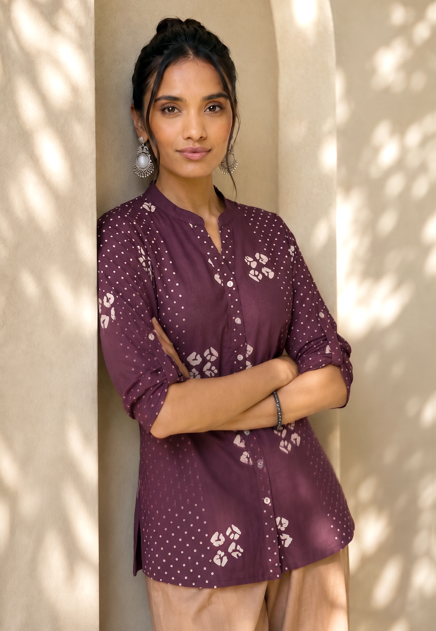MELANGE Bandhani Print Straight Kurti-picture-43