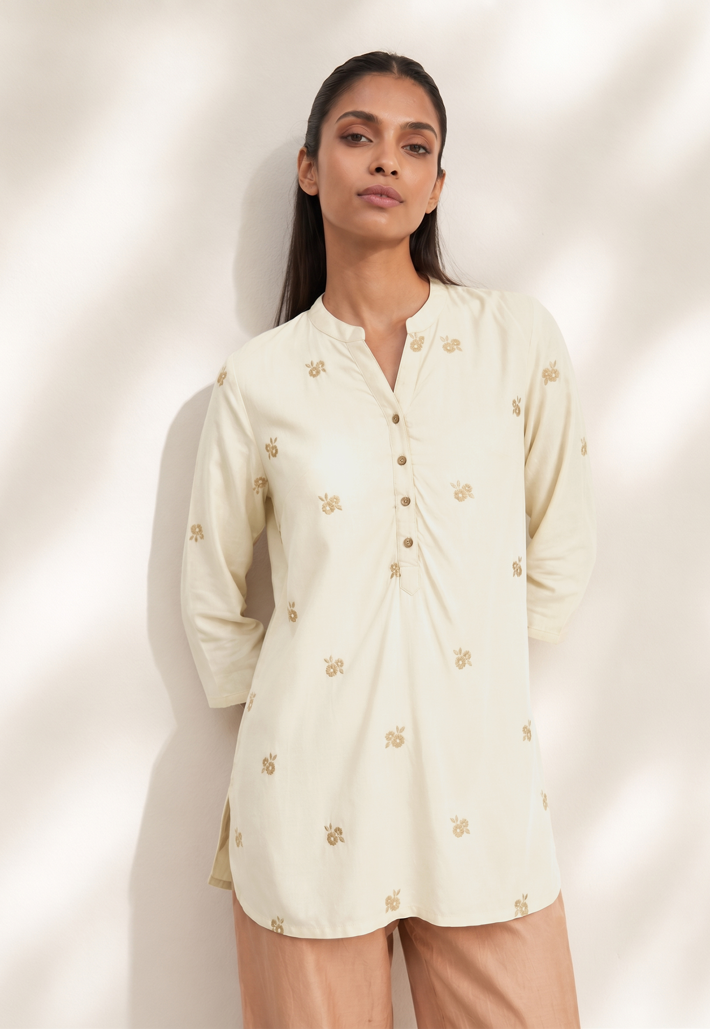 MELANGE Floral Print Straight Kurti-picture-37