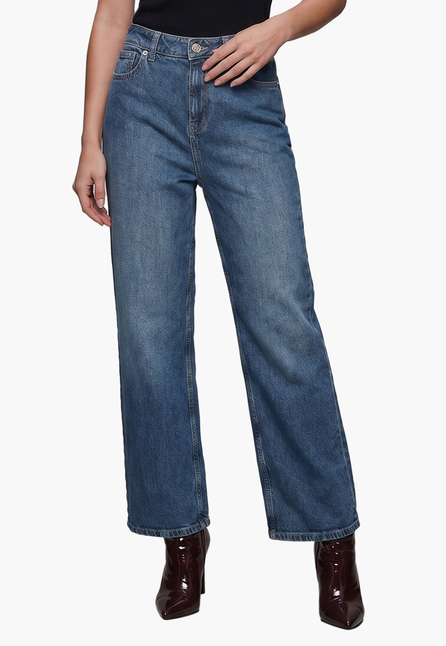 VERO MODA Solid Straight Fit Jeans-picture-27