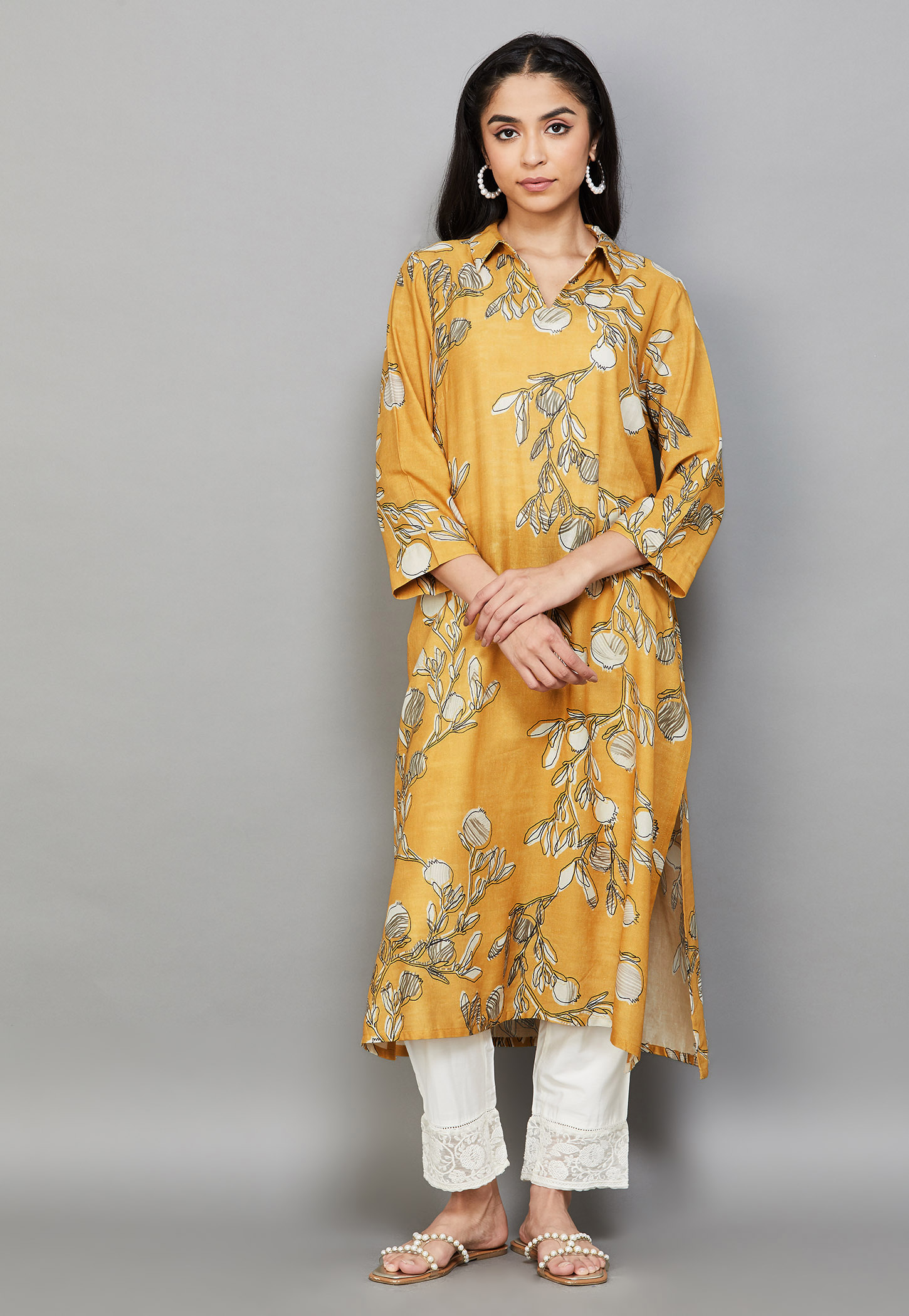 W Floral Print Straight Kurta-picture-10