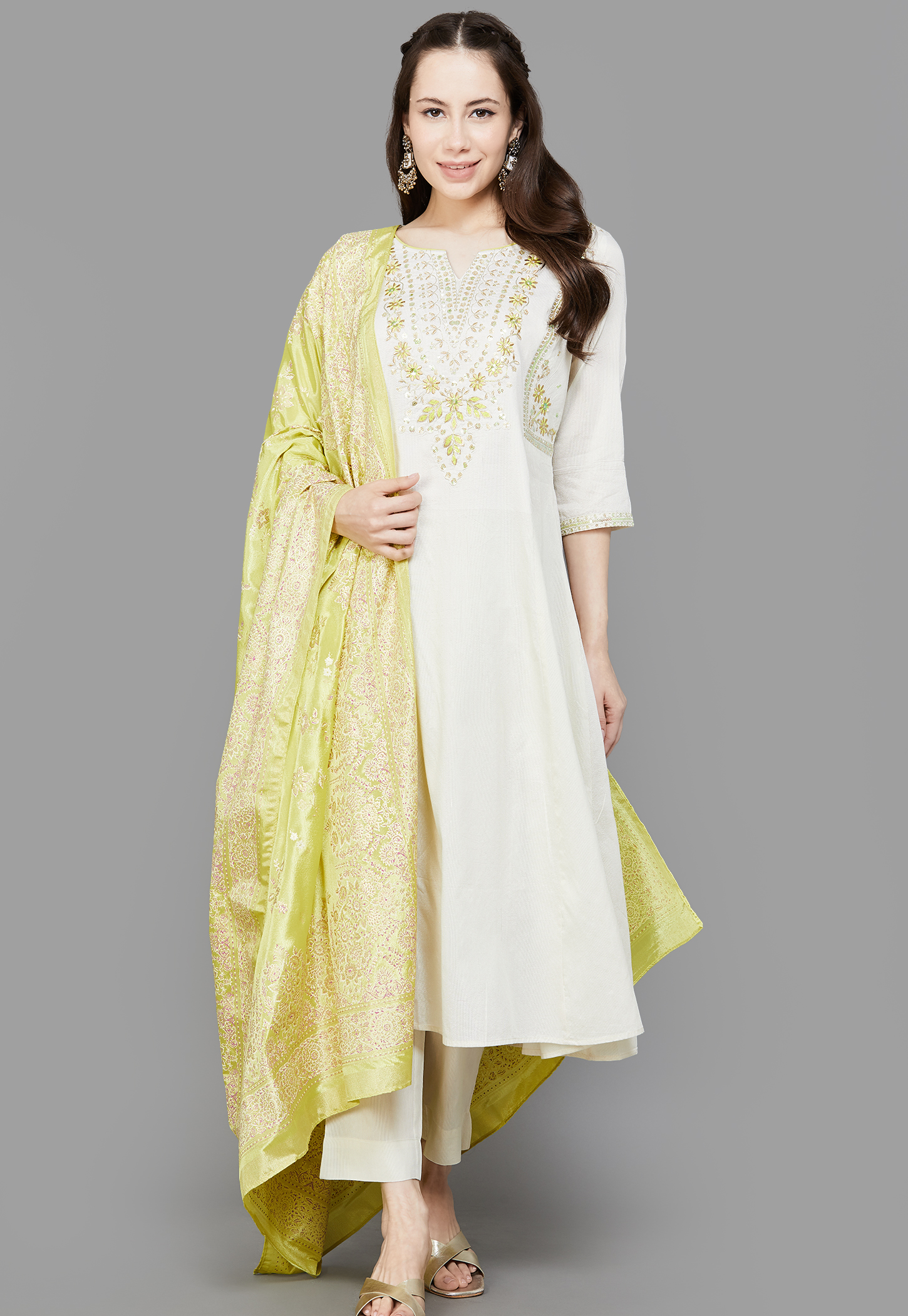 AURELIA Embroidered Straight Kurta Set-picture-11