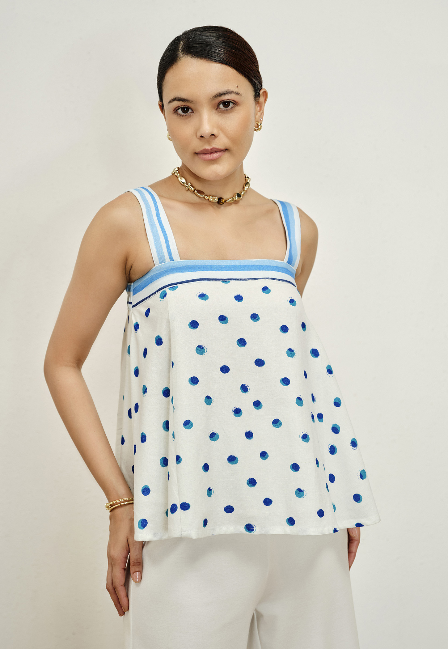 AND Polka-Dot Print Top-picture-33