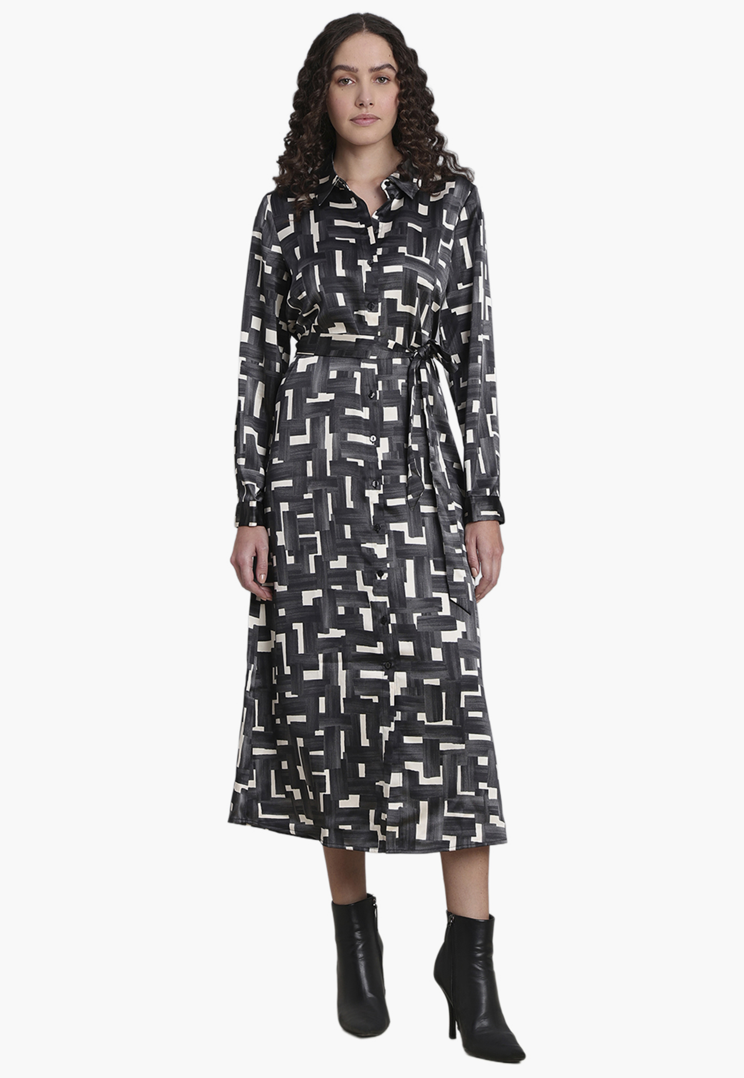 VERO MODA Geometric Print Midi Dress-picture-52