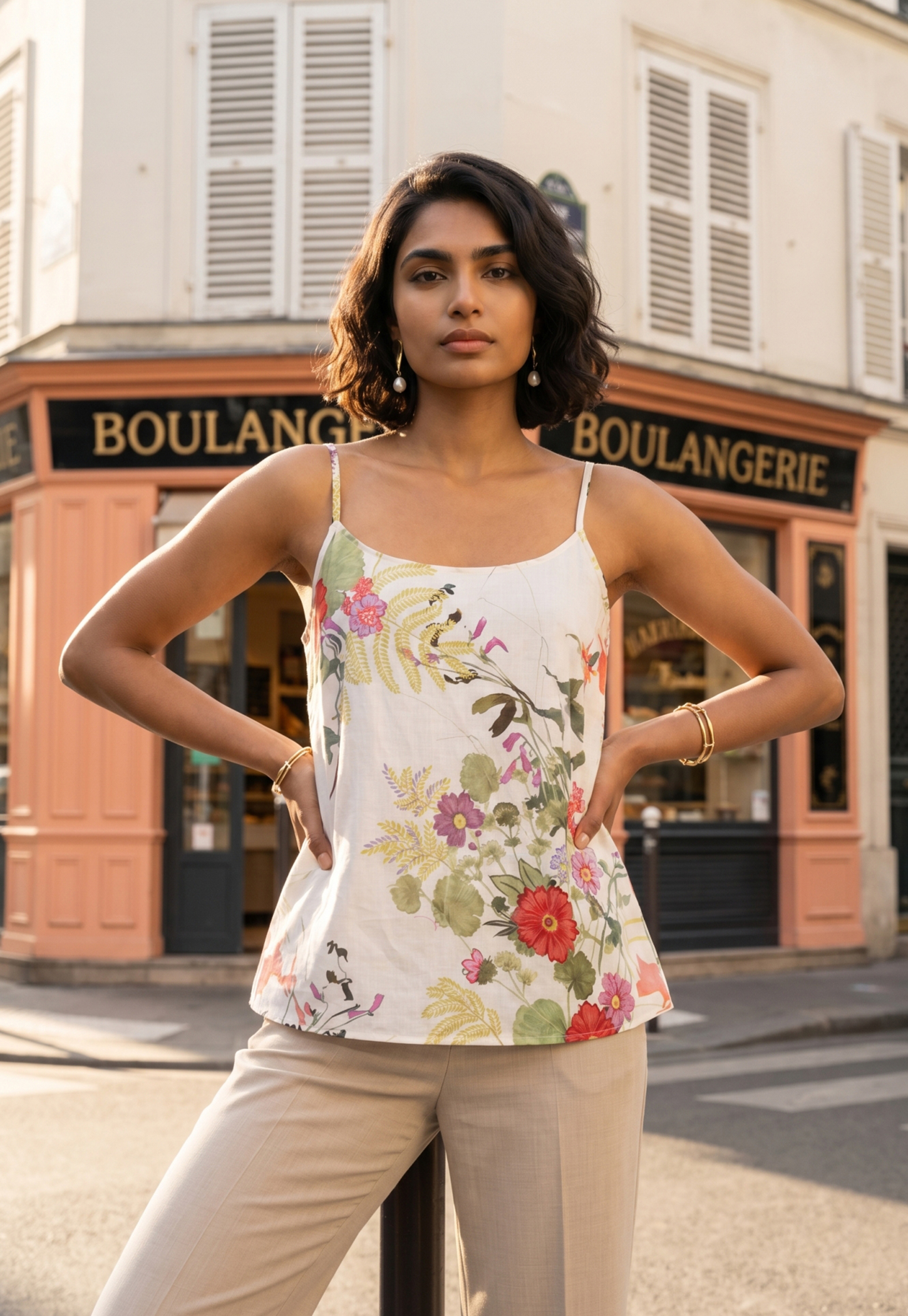 W Floral Print Kurti Set-picture-17