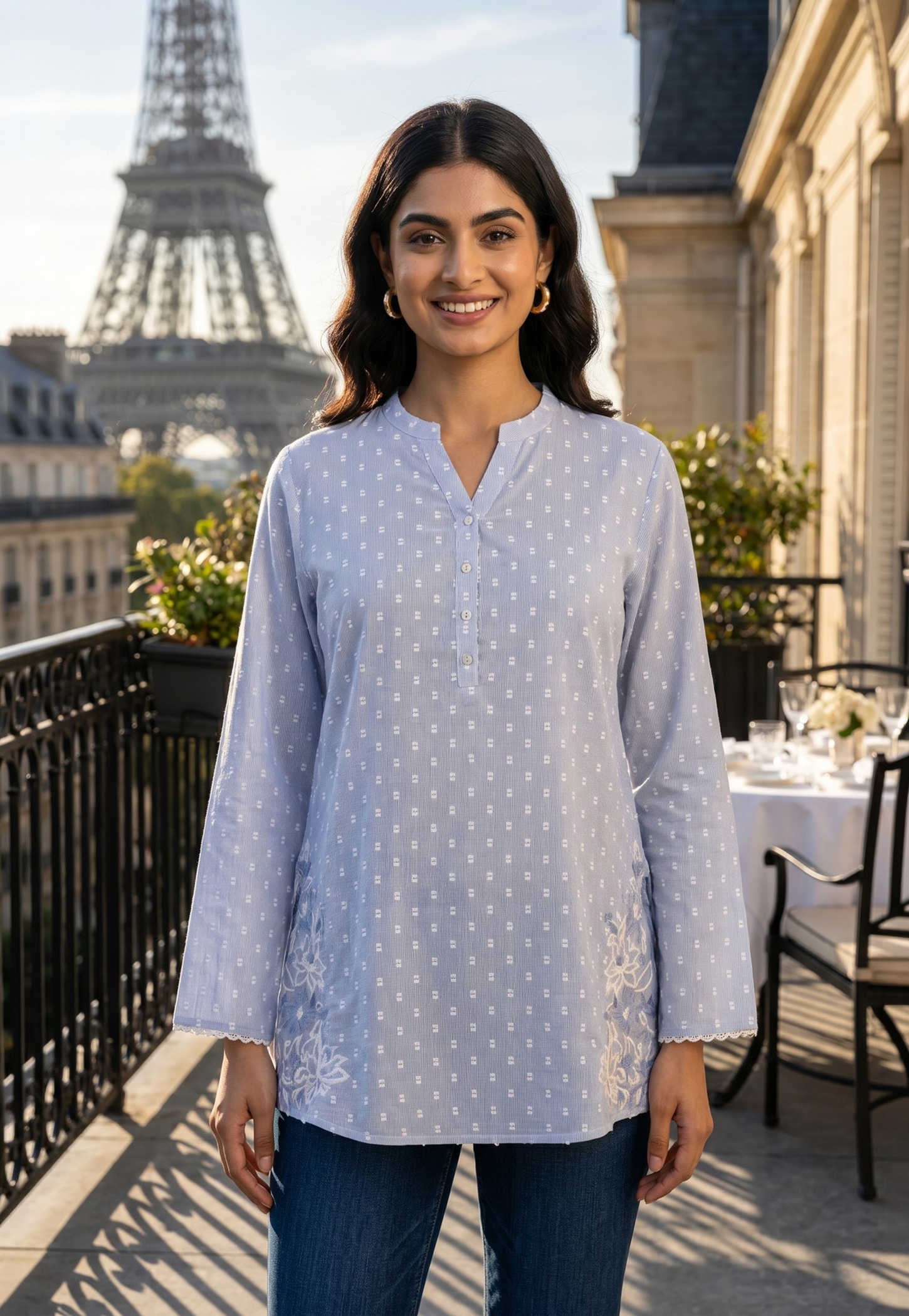 W Embroidered Top-picture-11