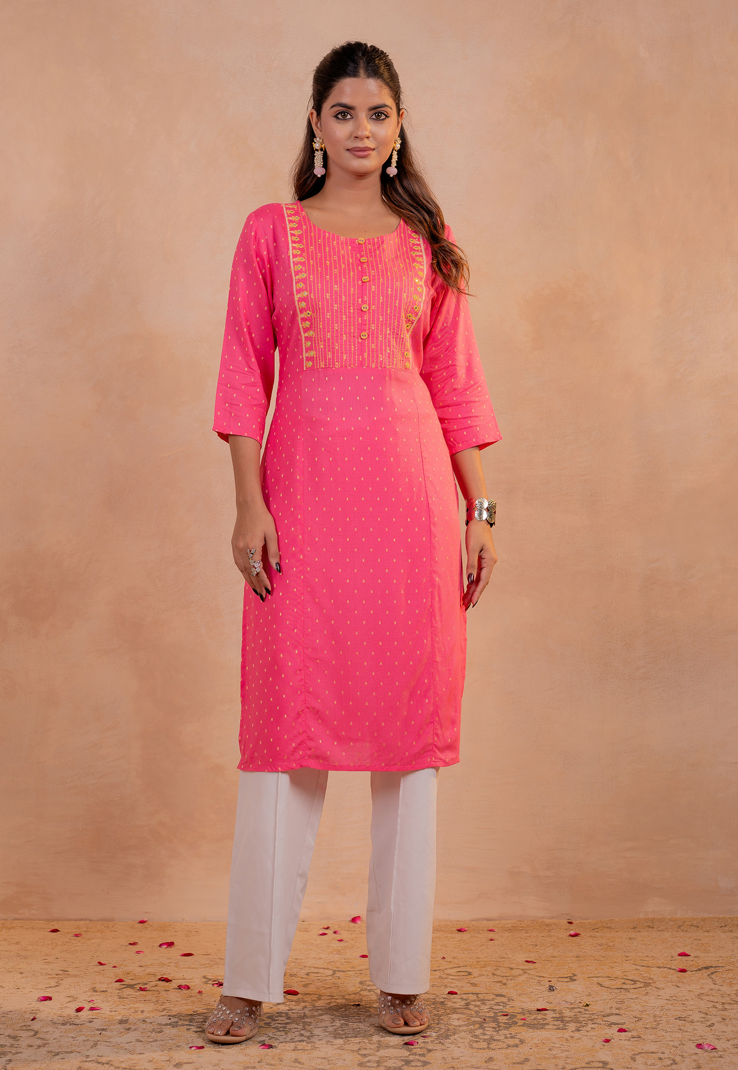 JUNIPER Embroidered Straight Kurta-picture-35