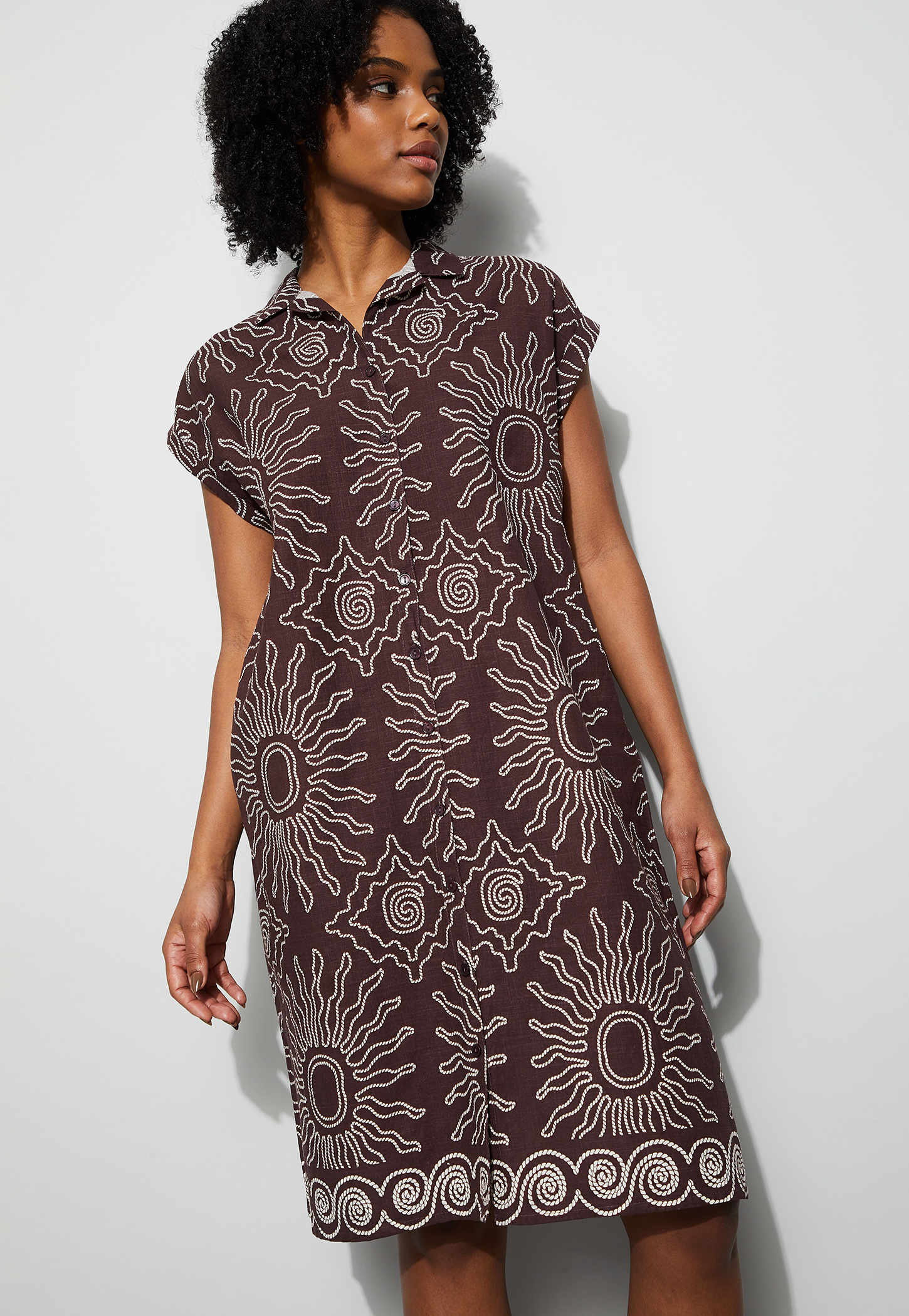 GINGER Printed Nigh Dress-picture-38