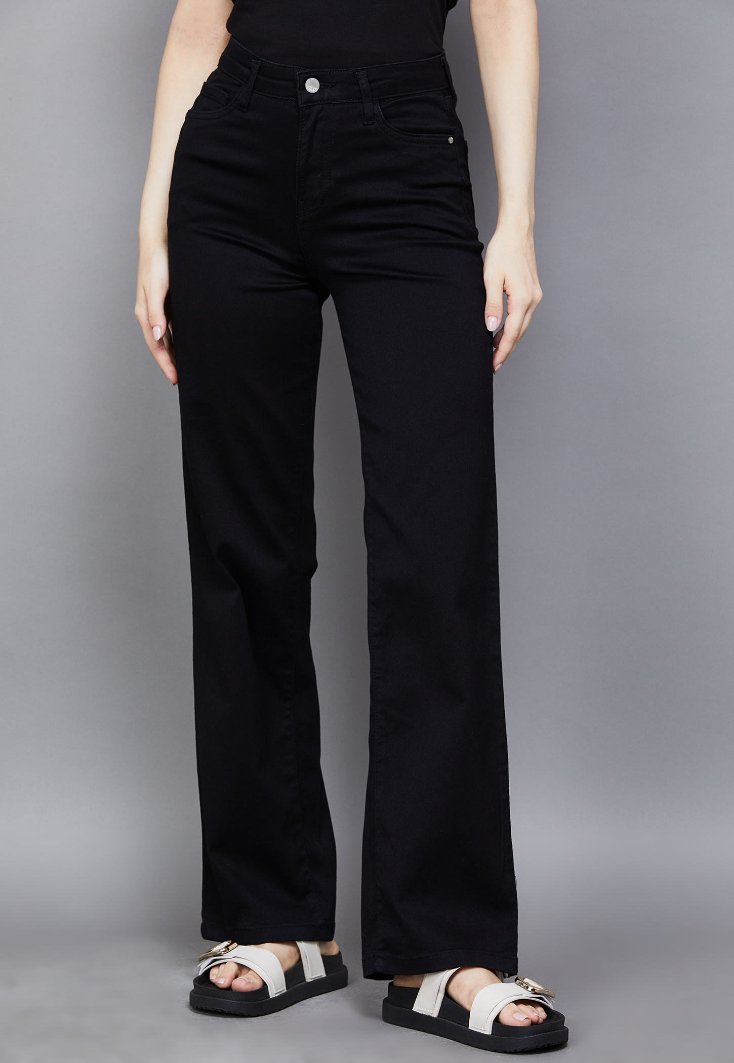 KRAUS Solid Straight Fit Jeans-picture-41