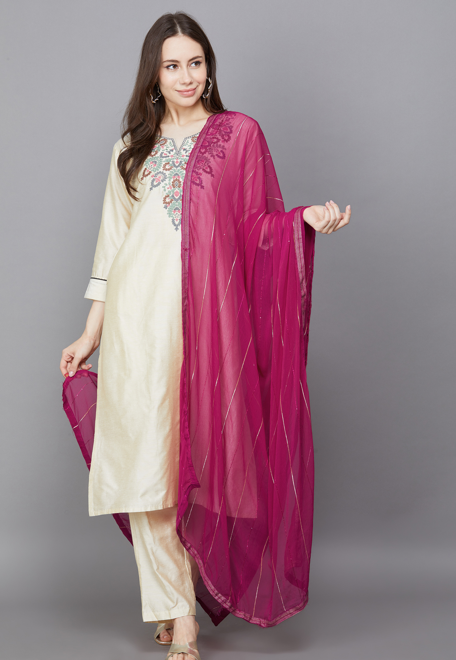SPAN Woven Design Dupatta-picture-1