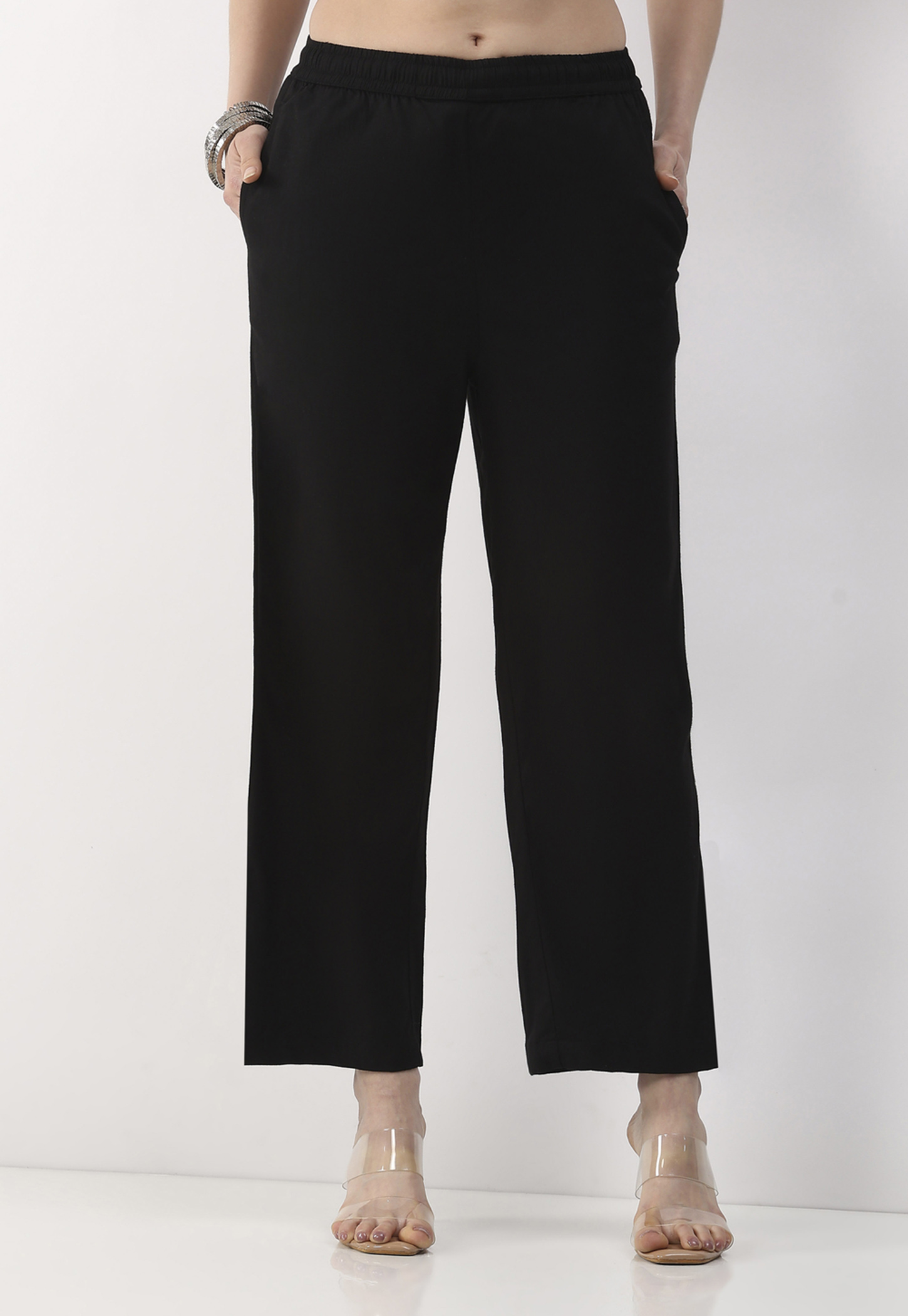 BIBA Solid Straight Pants-picture-45