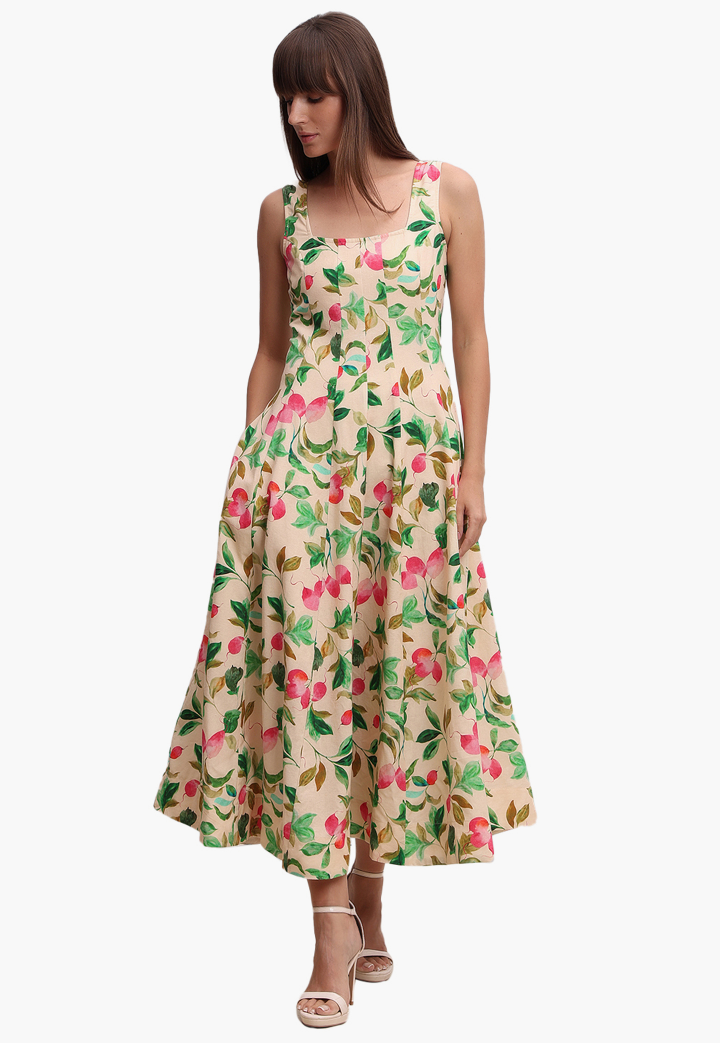 VERO MODA Floral Print Midi Dress-picture-30