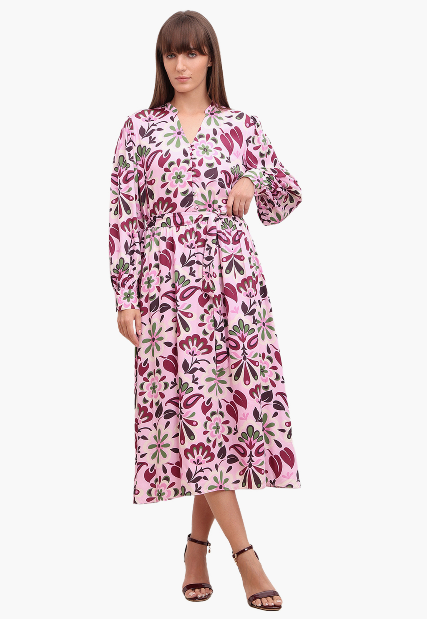 VERO MODA Floral Print Midi Dress-image-7