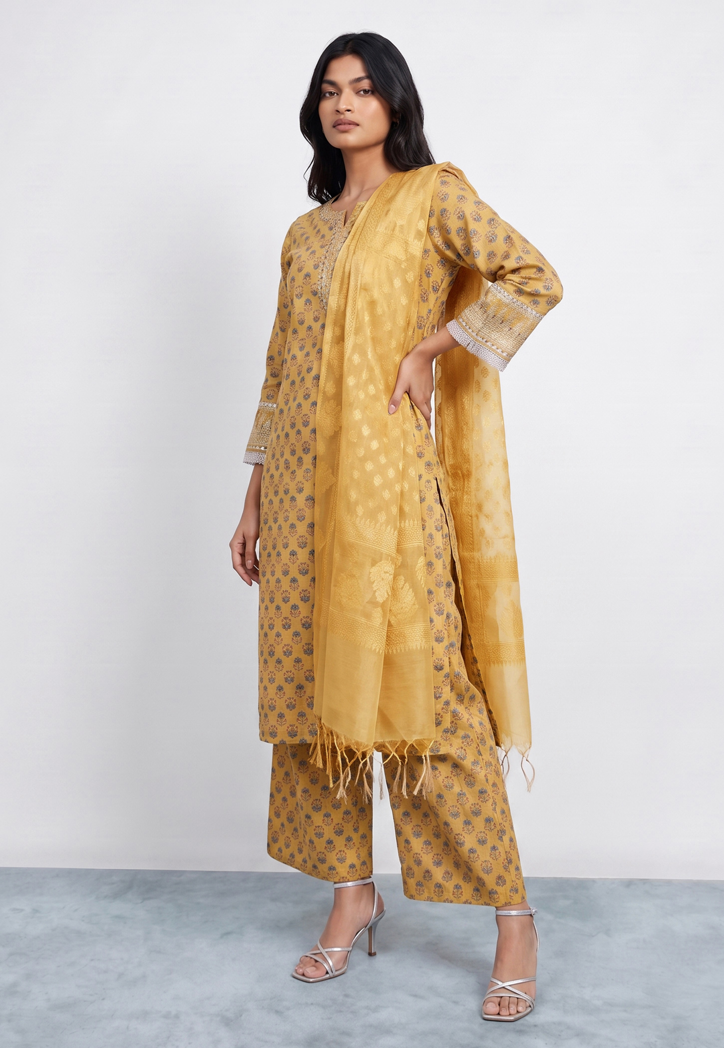 MELANGE Woven Design Dupatta-image-31