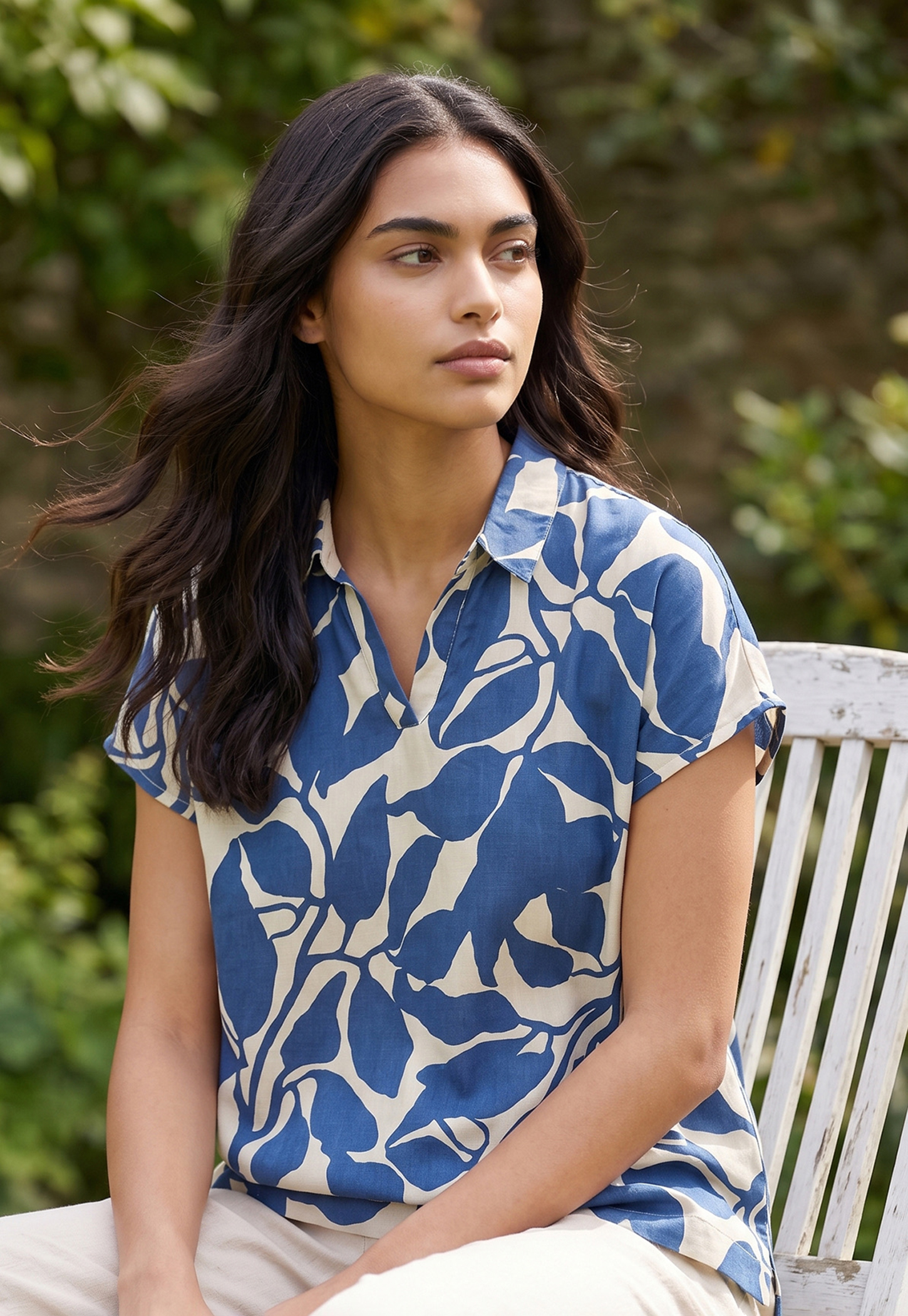 FAME FOREVER Floral Print Collared Top-image-38
