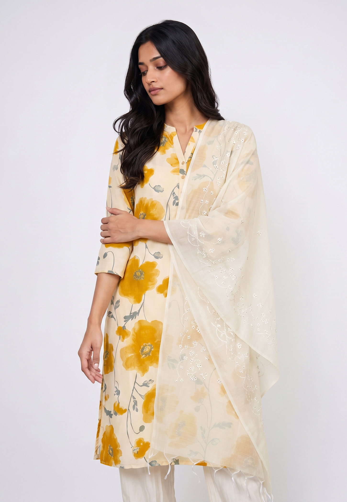 MELANGE Embroidered Dupatta-picture-44
