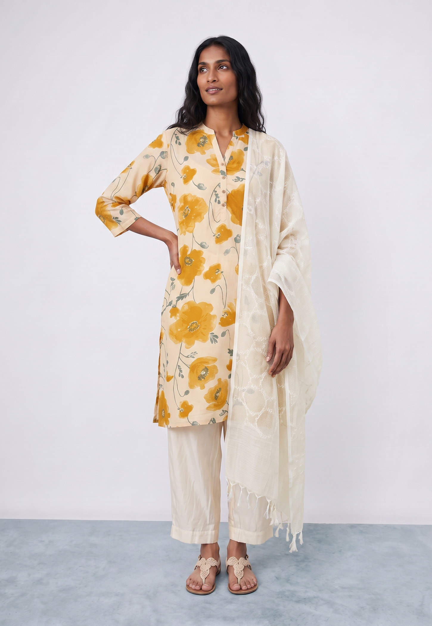 MELANGE Embroidered Dupatta-picture-19