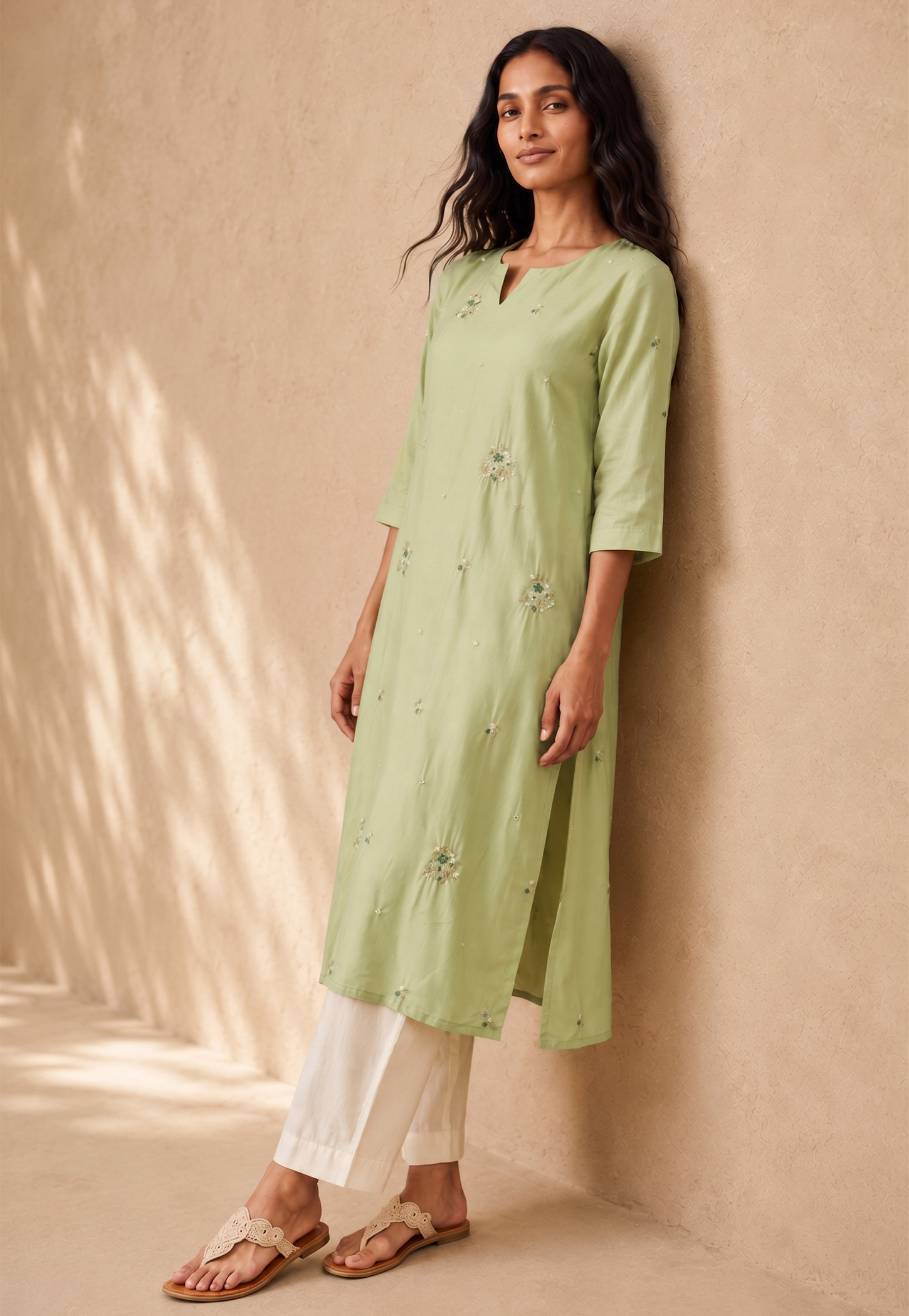 MELANGE Embroidered Straight Kurta-picture-26