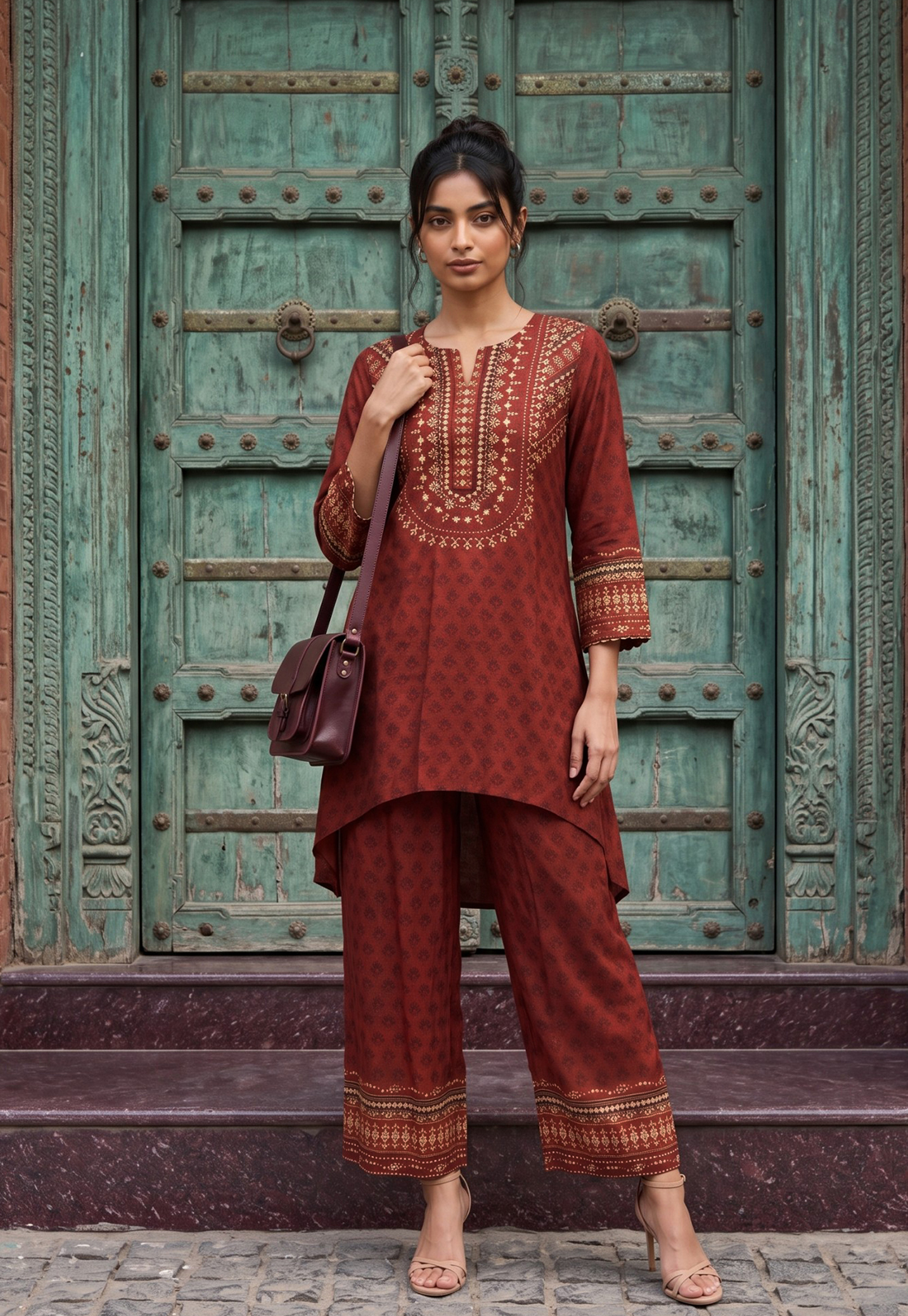 MELANGE Ethnic Motif Kurta Set