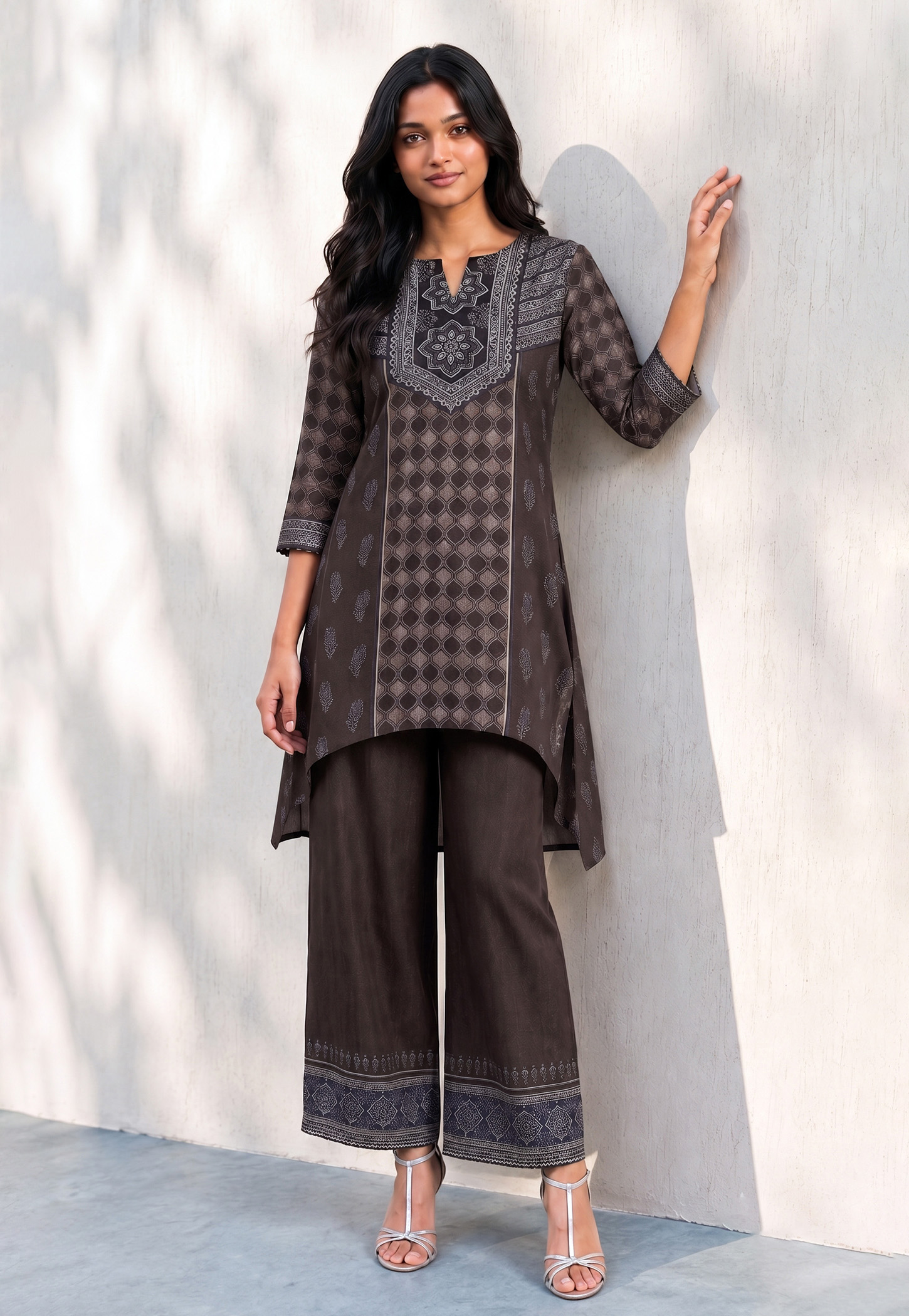 MELANGE Ethnic Motif Kurta Set-picture-48