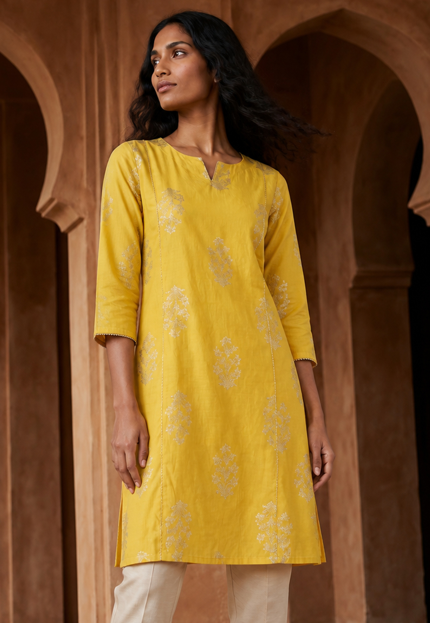 MELANGE Embroidered Straight Kurta-picture-36