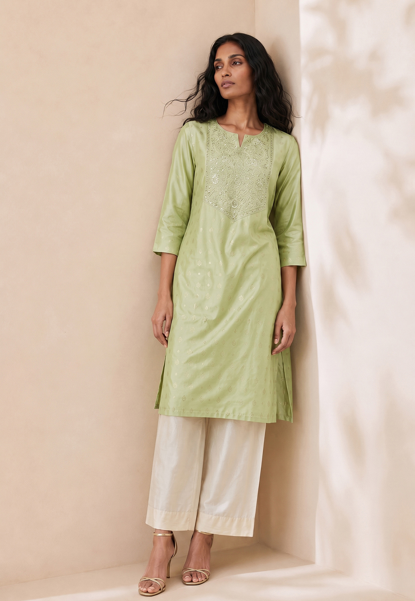 MELANGE Embroidered Straight Kurta-picture-35