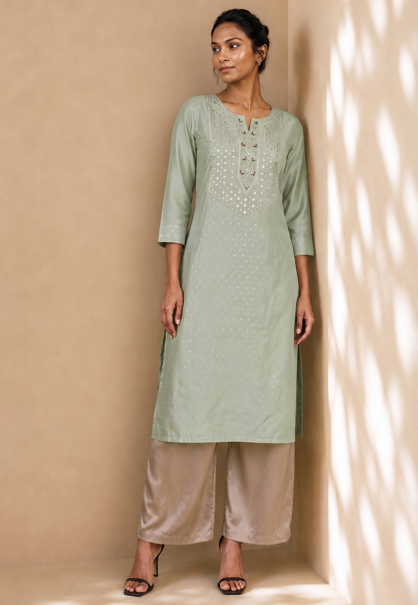 MELANGE Embroidered Straight Kurta-picture-33