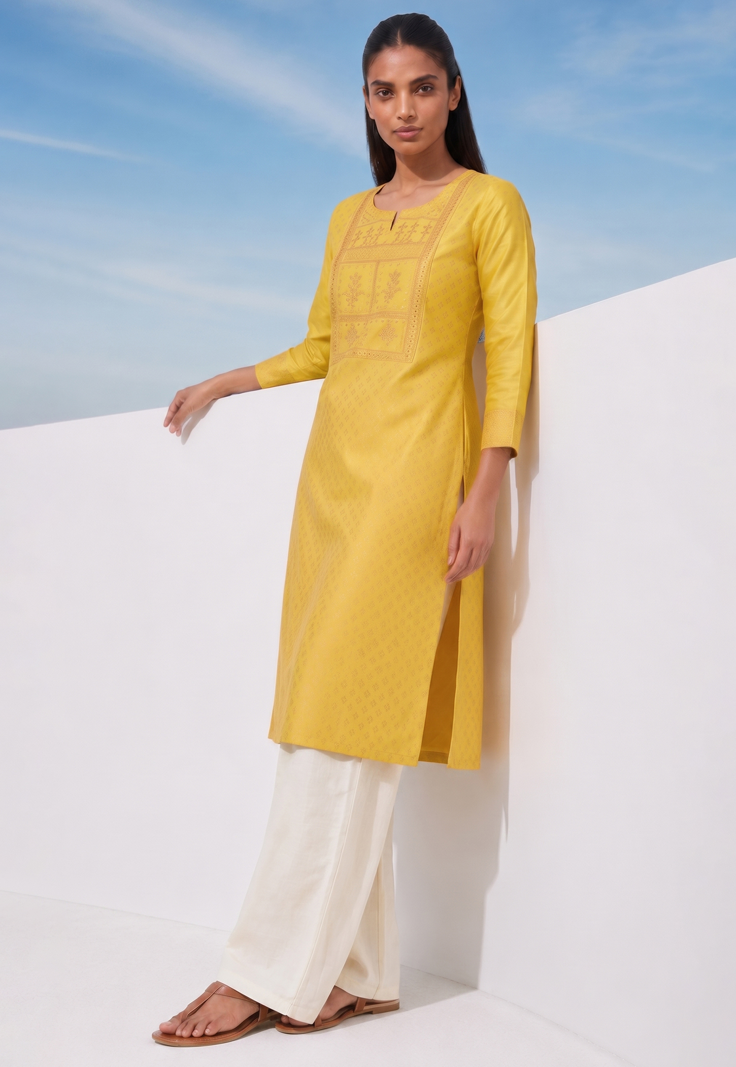 MELANGE Ethnic Motif Straight Kurta-picture-15