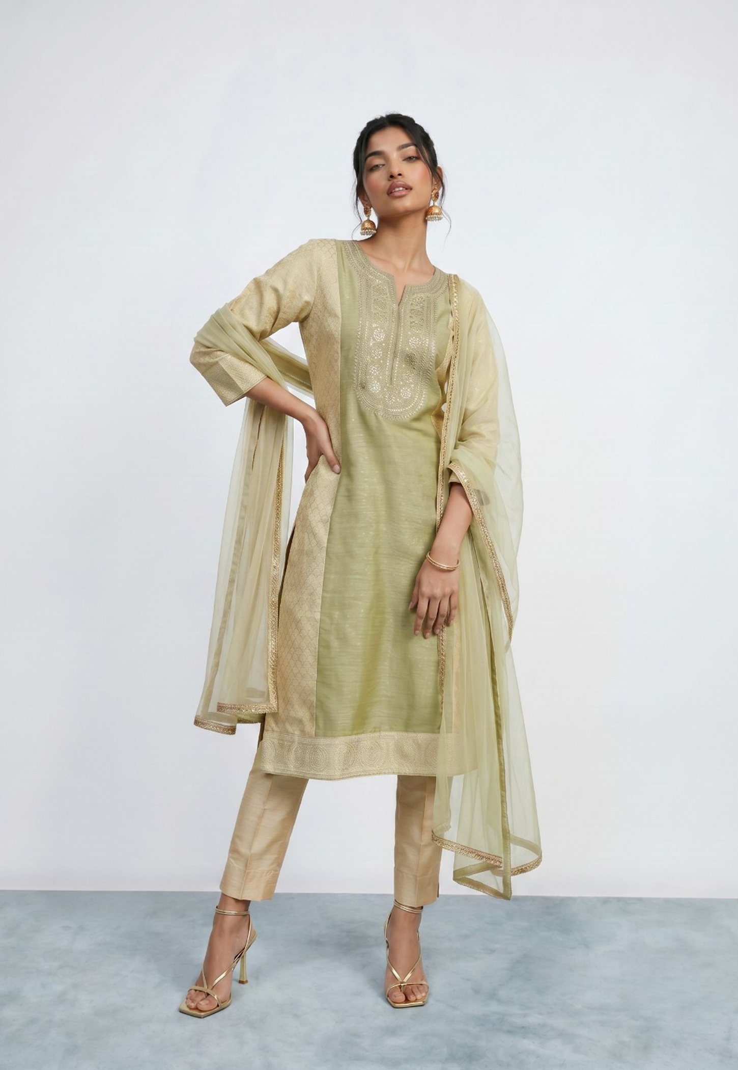 MELANGE Embroidered Dupatta-picture-14