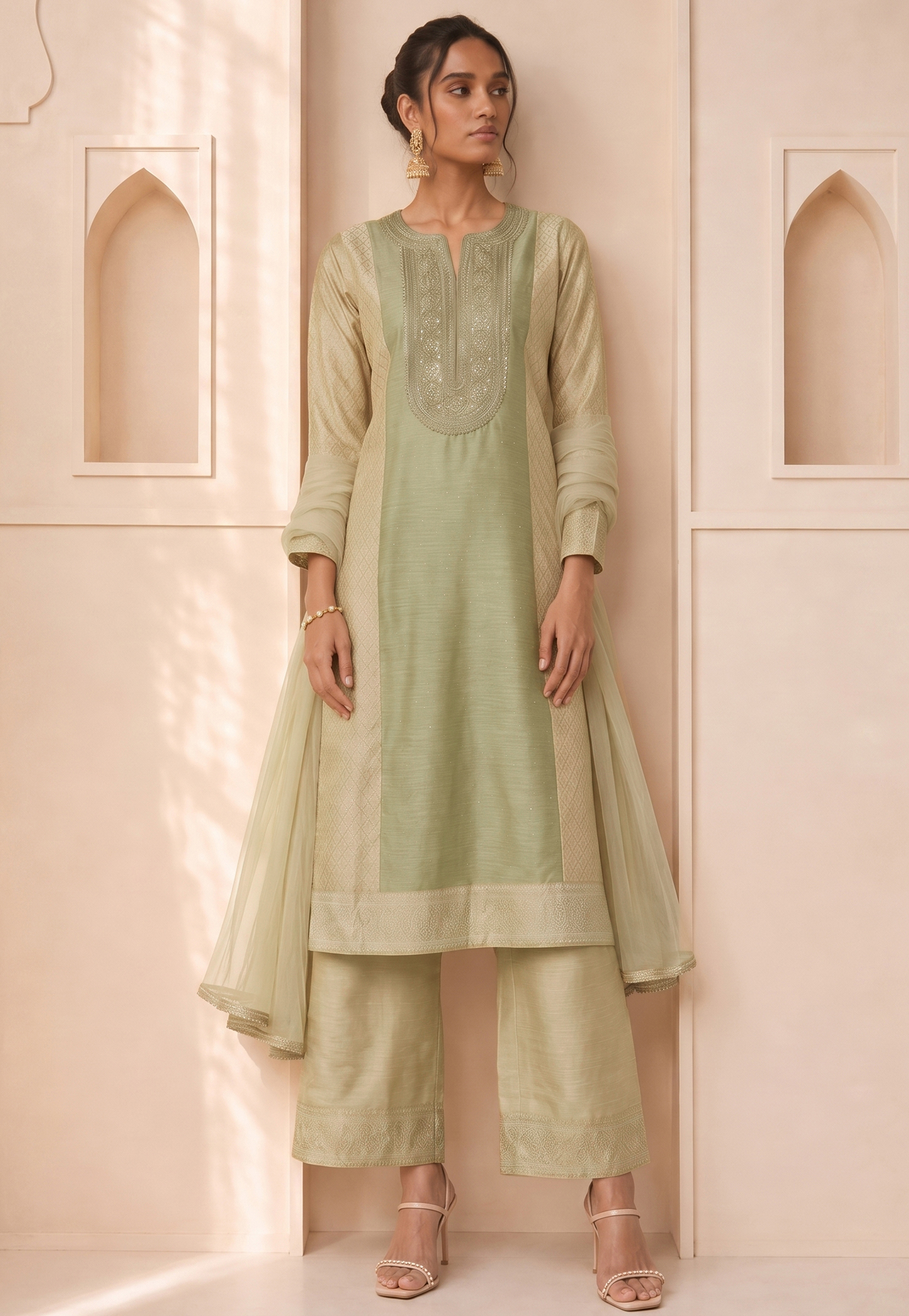 MELANGE Embroidered Straight Kurta-picture-54