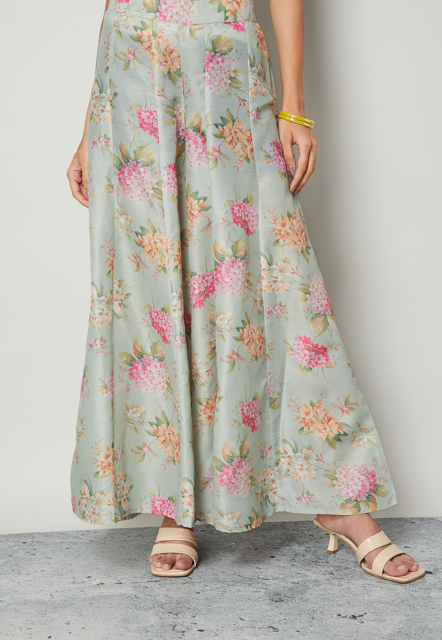 MELANGE Floral Print Palazzos-picture-52