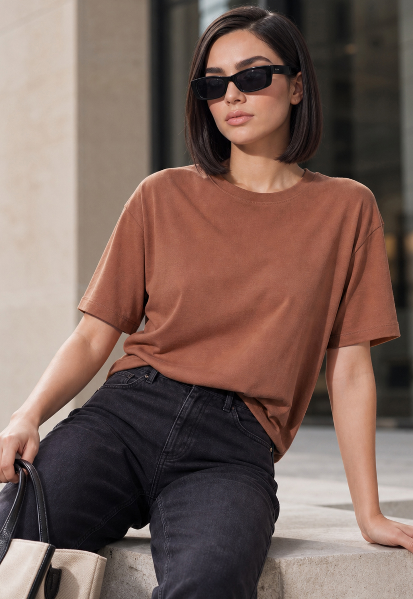 FAME FOREVER Solid Drop-Shoulder T-shirt-picture-49