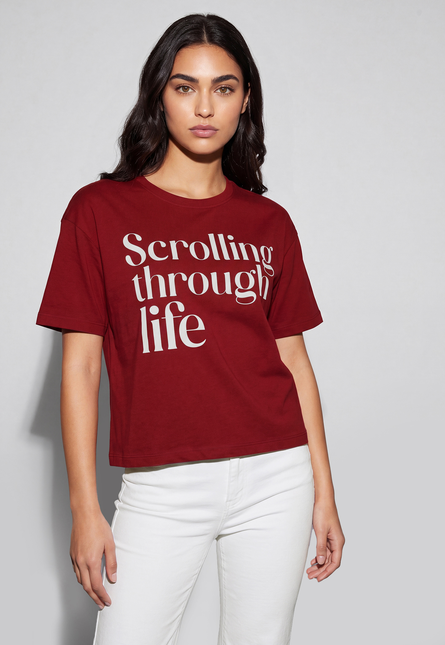 FAME FOREVER Typographic Print T-shirt-picture-56