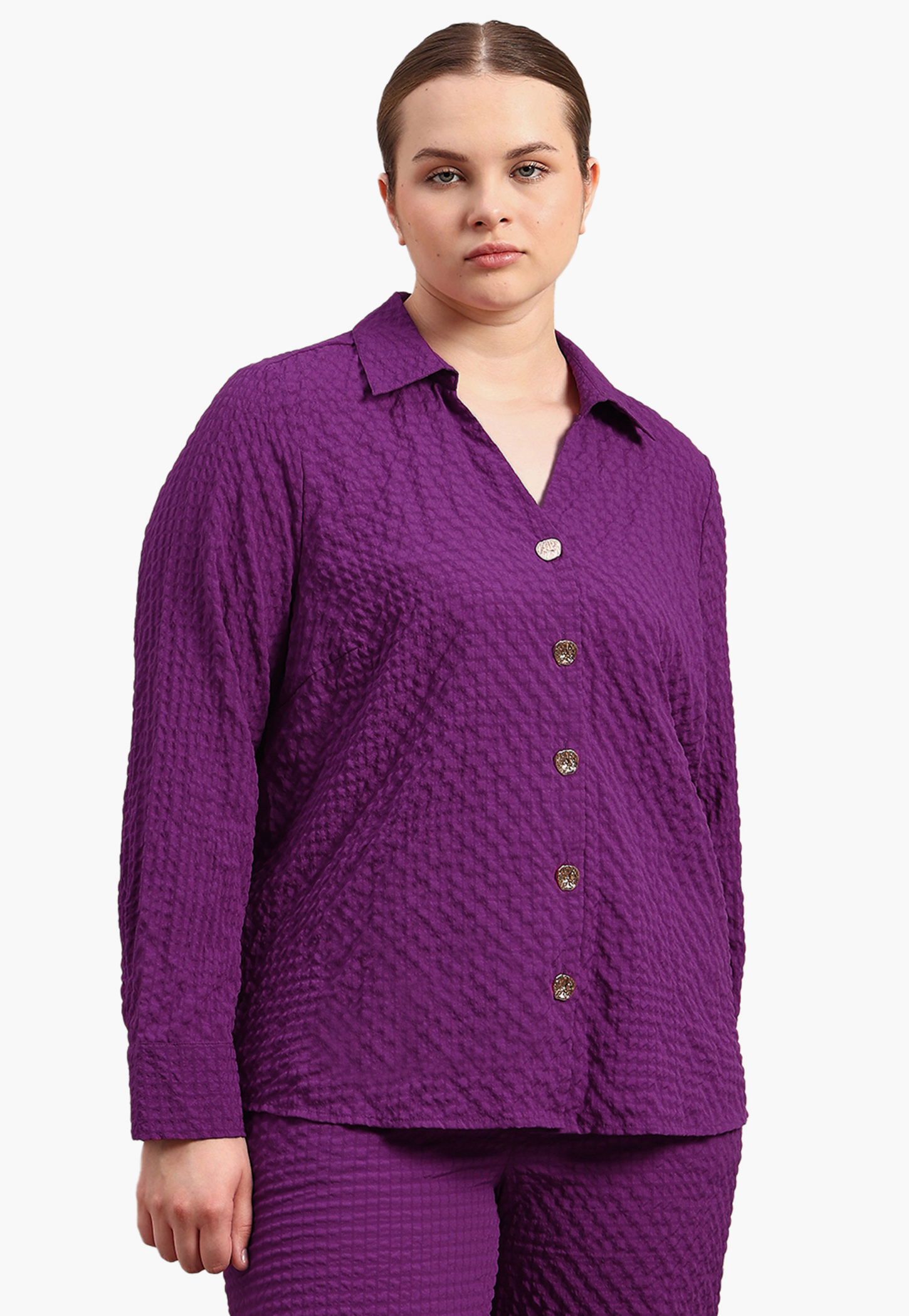 VERO MODA Textured Regular Fit Shirt-picture-30