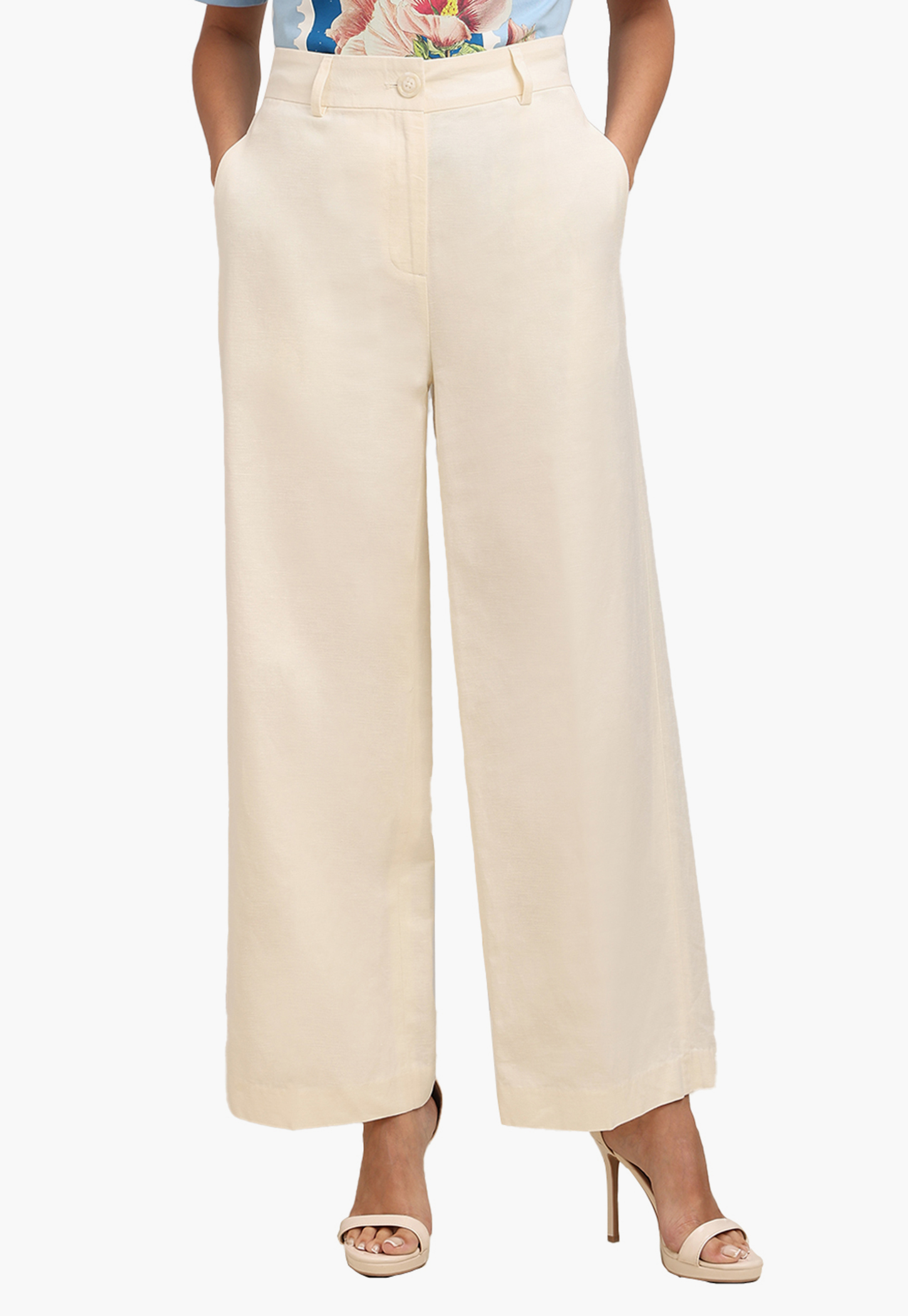 VERO MODA Solid High-Rise Trousers-picture-12