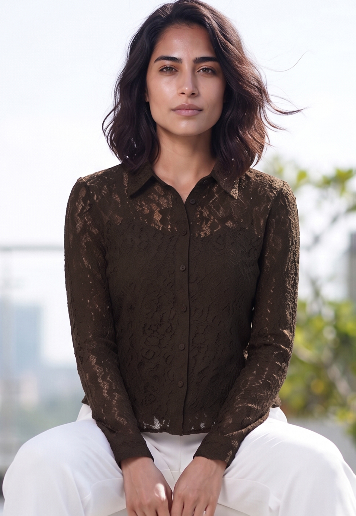 CODE Lace Regular Fit Shirt-image-12