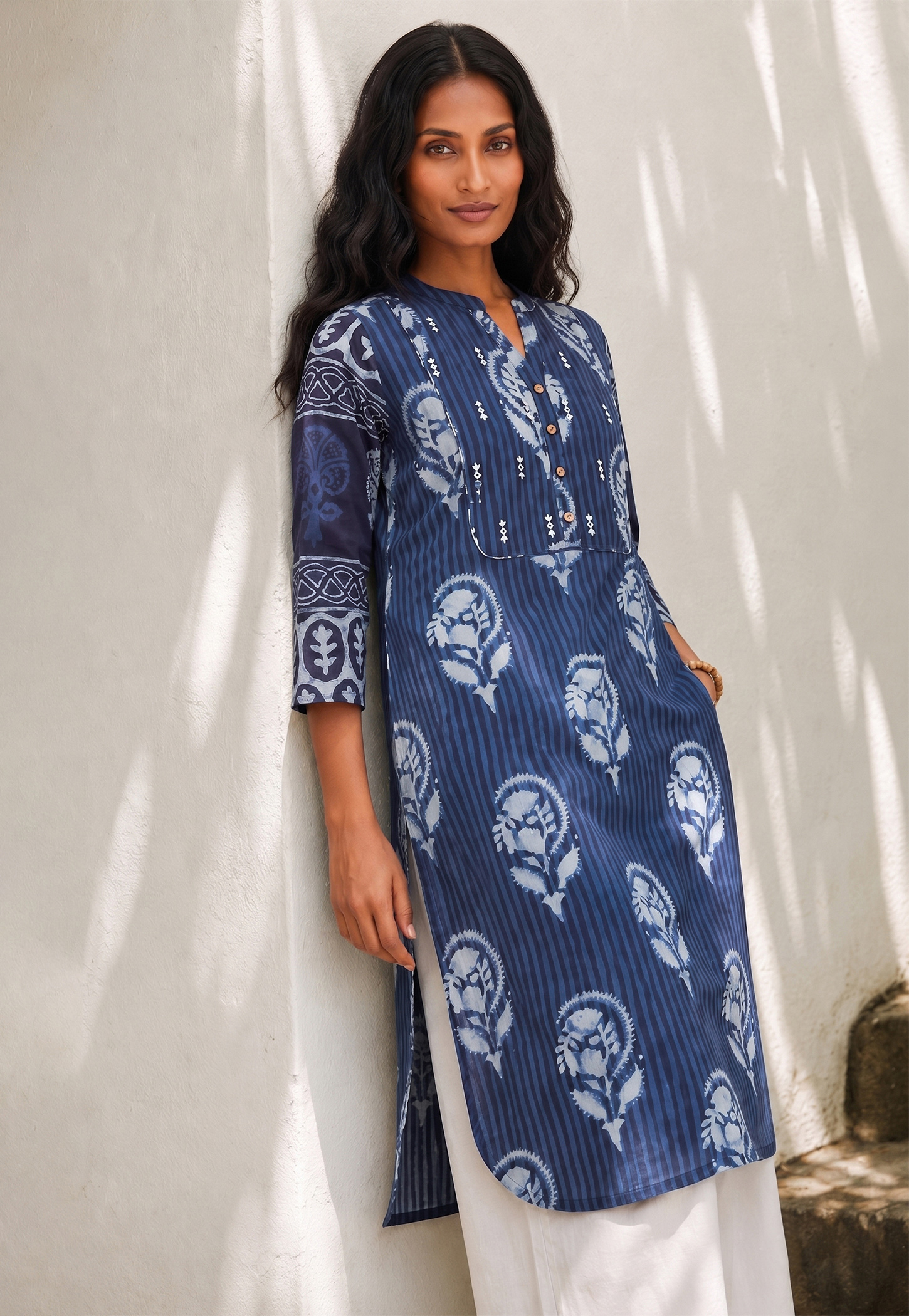 MELANGE Ethnic Motif Straight Kurta-picture-56