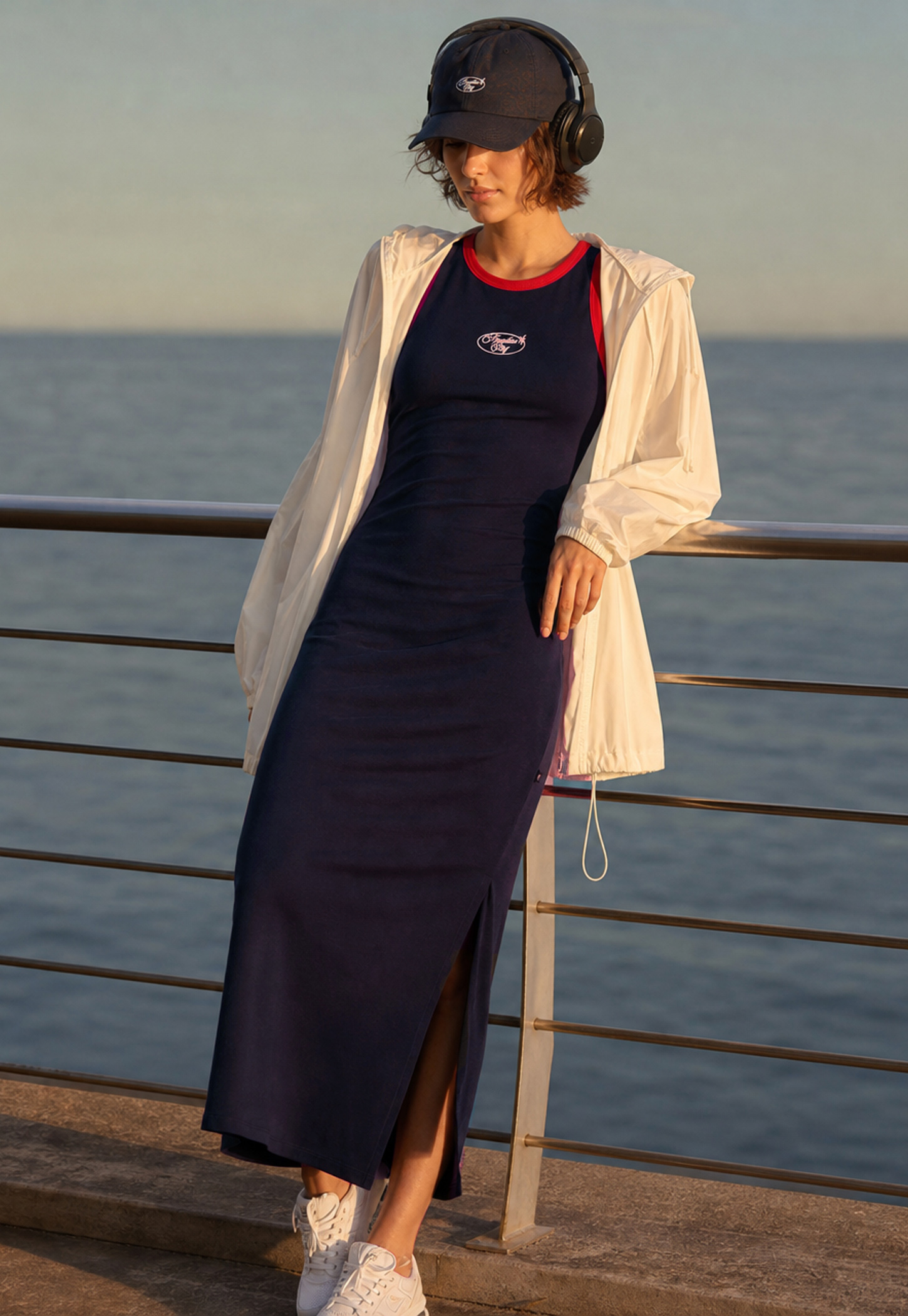 KAPPA Solid Sleeveless Bodycon Dress-image-13