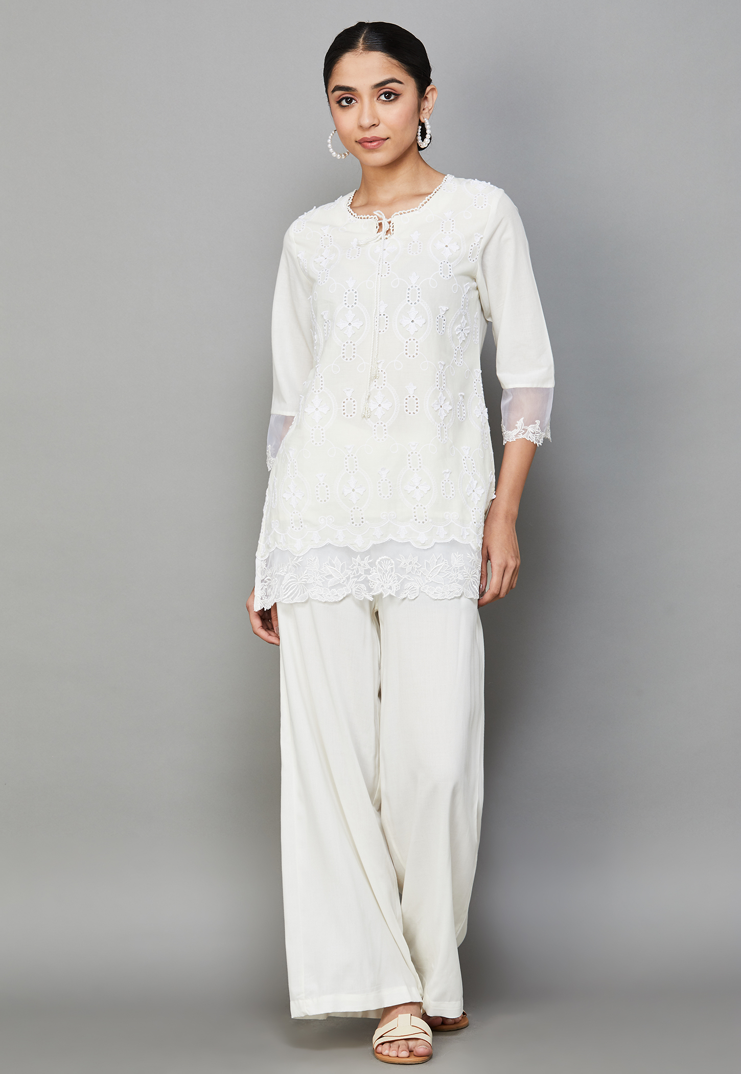 BIBA Embroidered Straight Kurti Set-picture-17