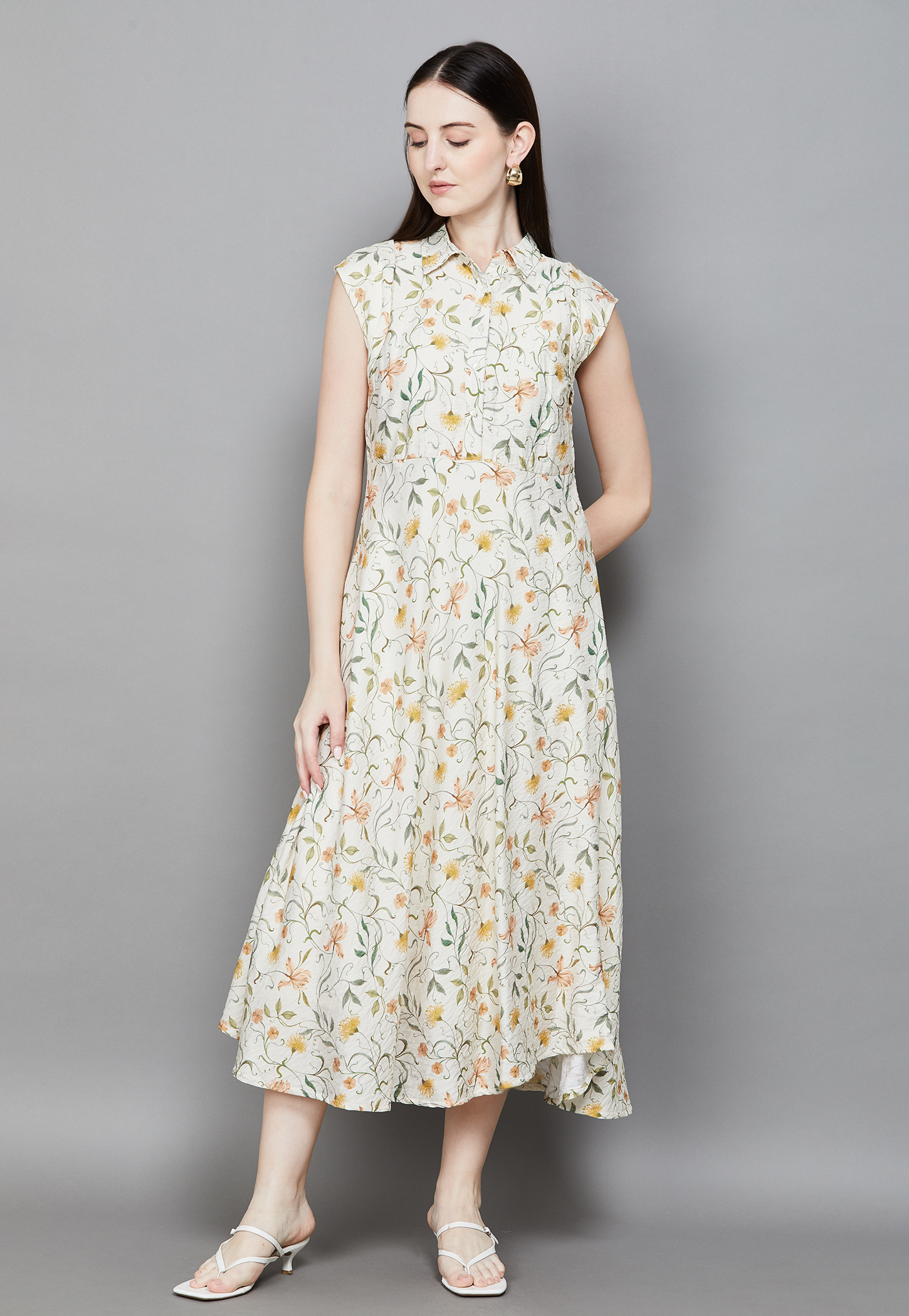 AND Floral Print Shirt Dress-picture-10