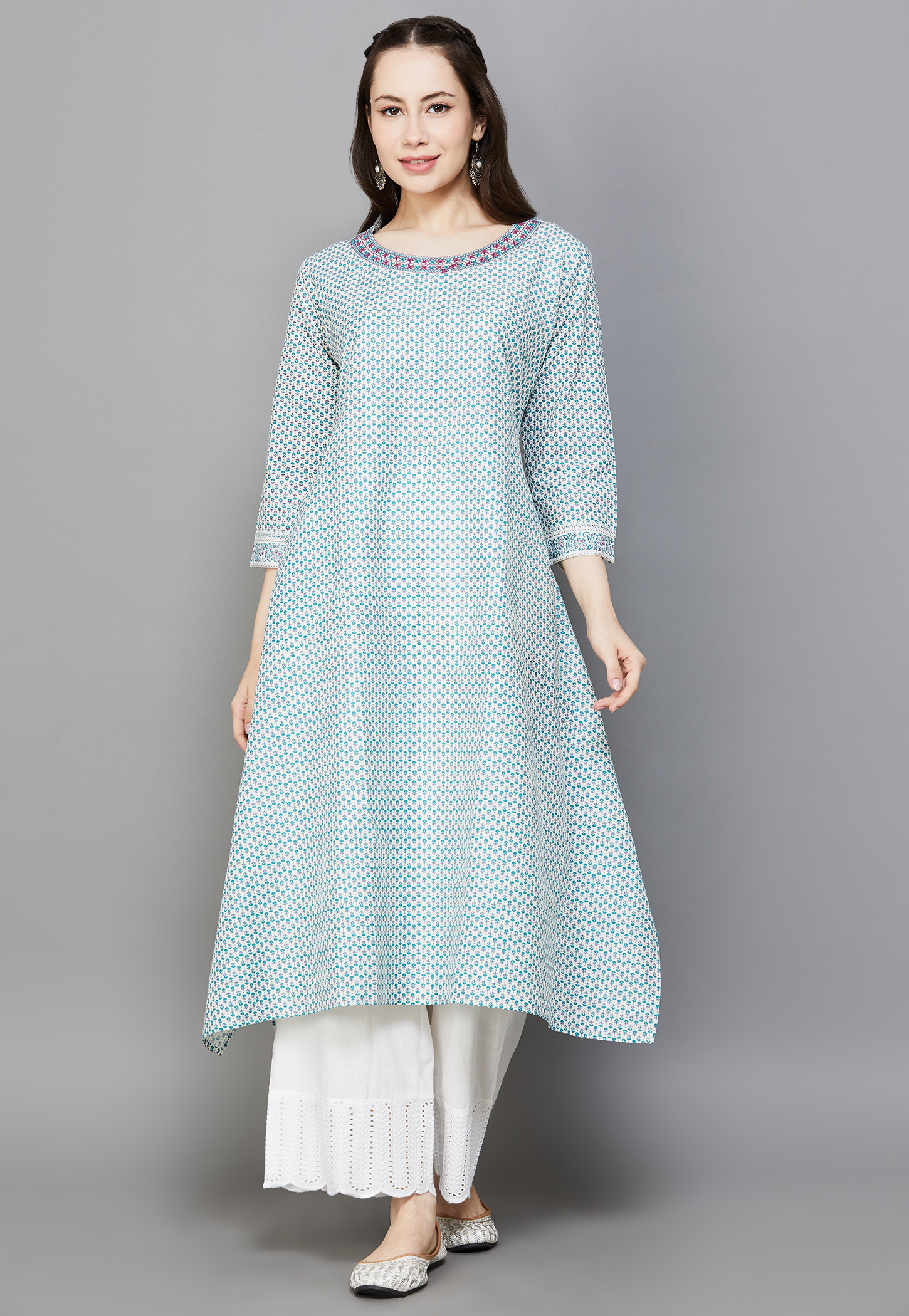 SPAN Ethnic Motif A-line Kurta-picture-52