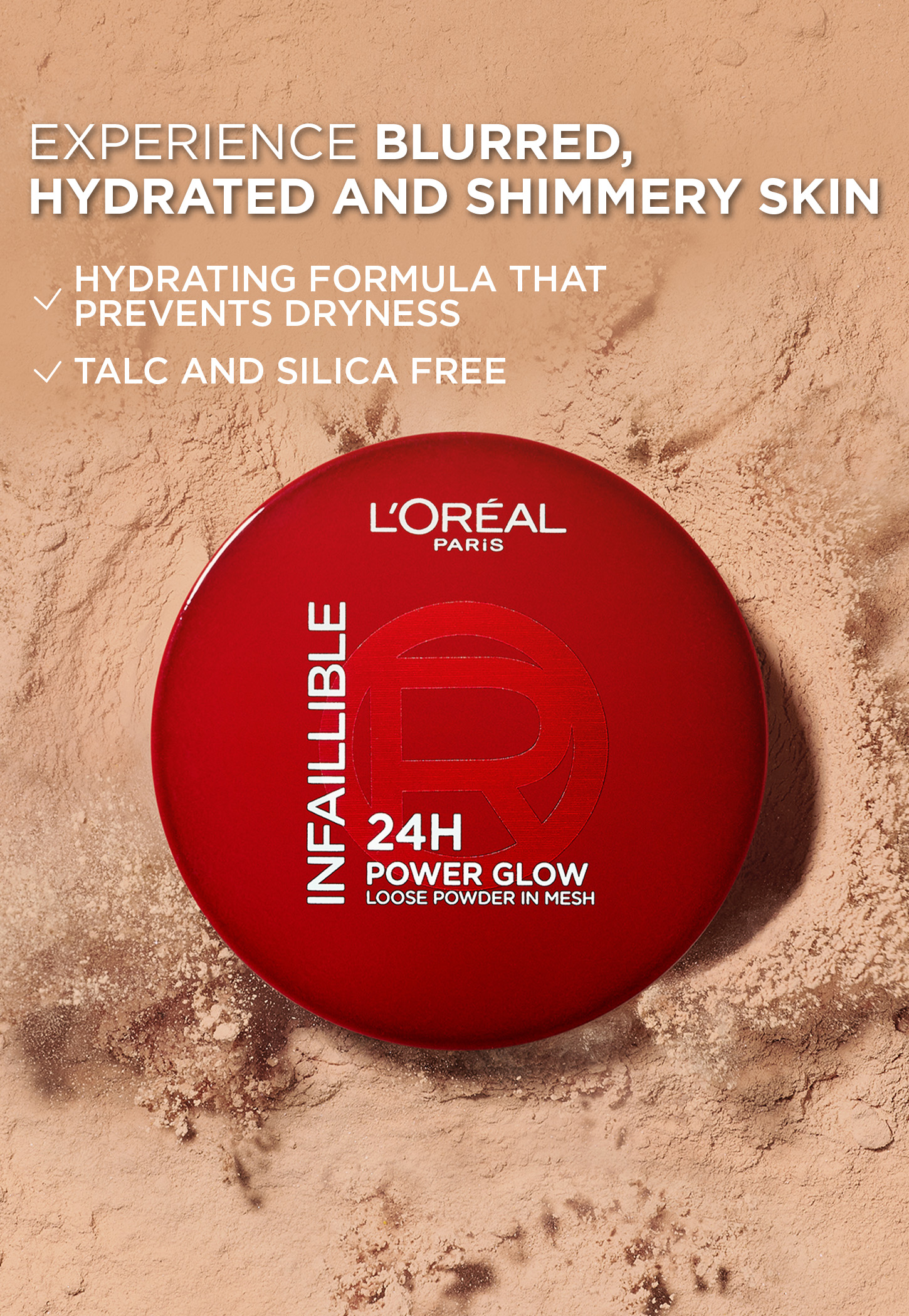 L'OREAL INFALLIBLE 24H Power Glow Loose Powder - Medium - 9.5 g-picture-52