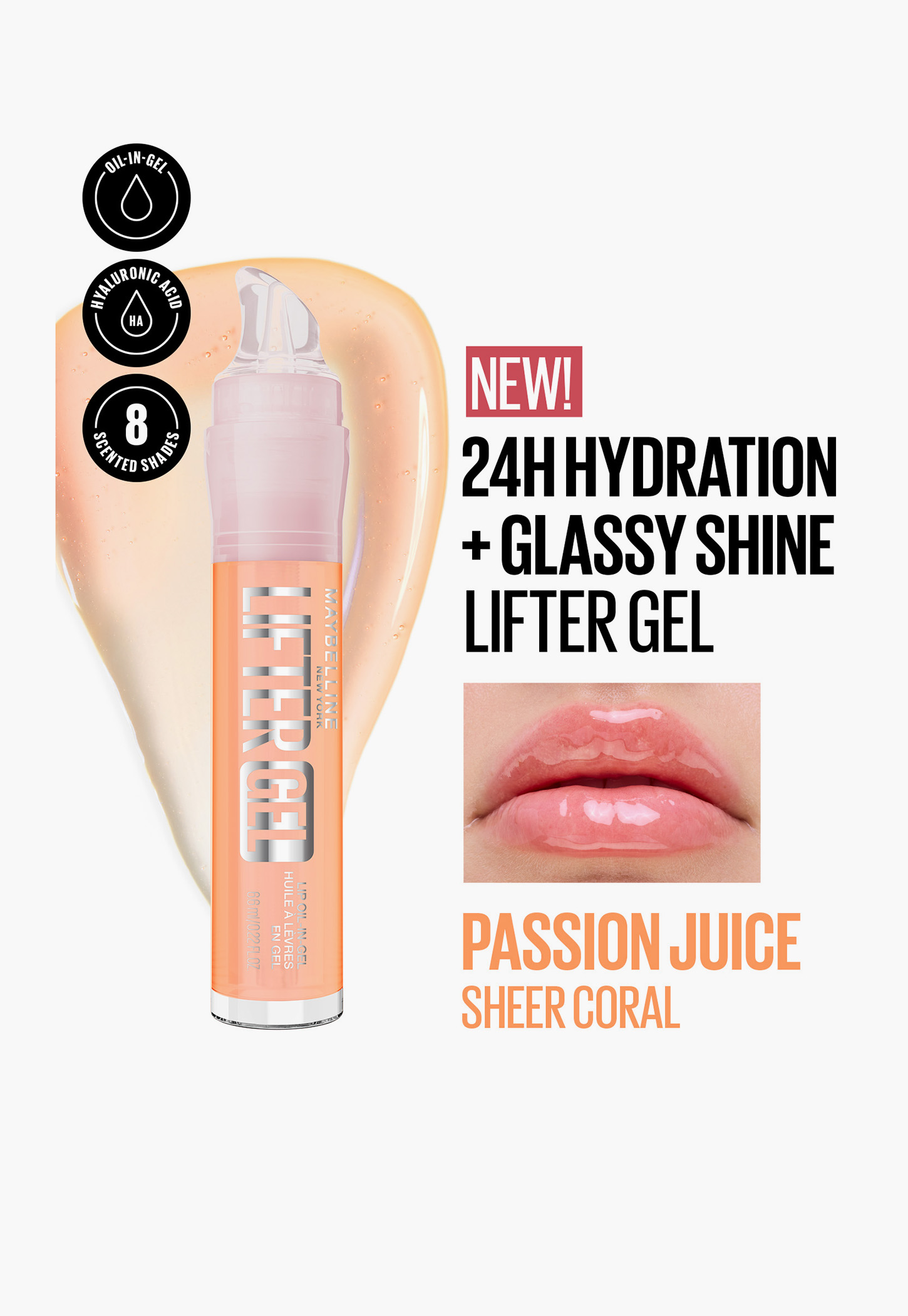 MAYBELLINE Lifter Gel Lip Oil - Passion Juice - 6.6ml-picture-51