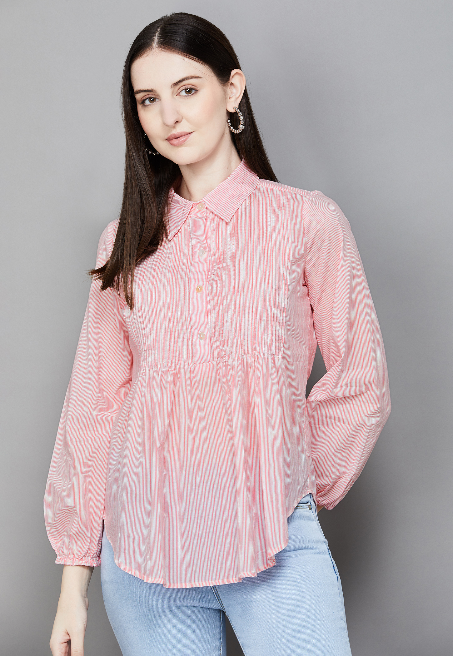 AND Striped Buttoned Top-picture-28