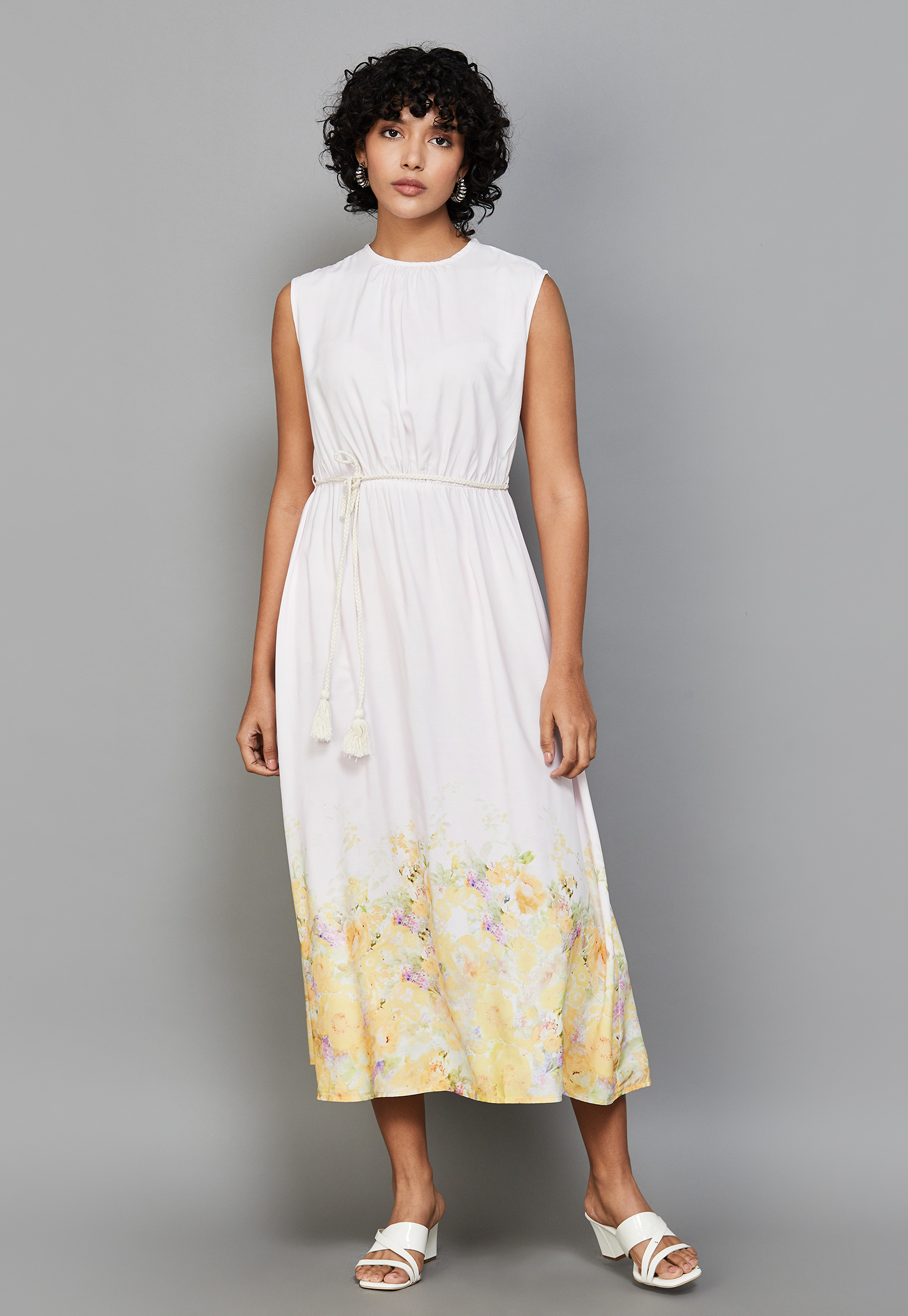 RAREISM Floral Print Midi Dress-image-19