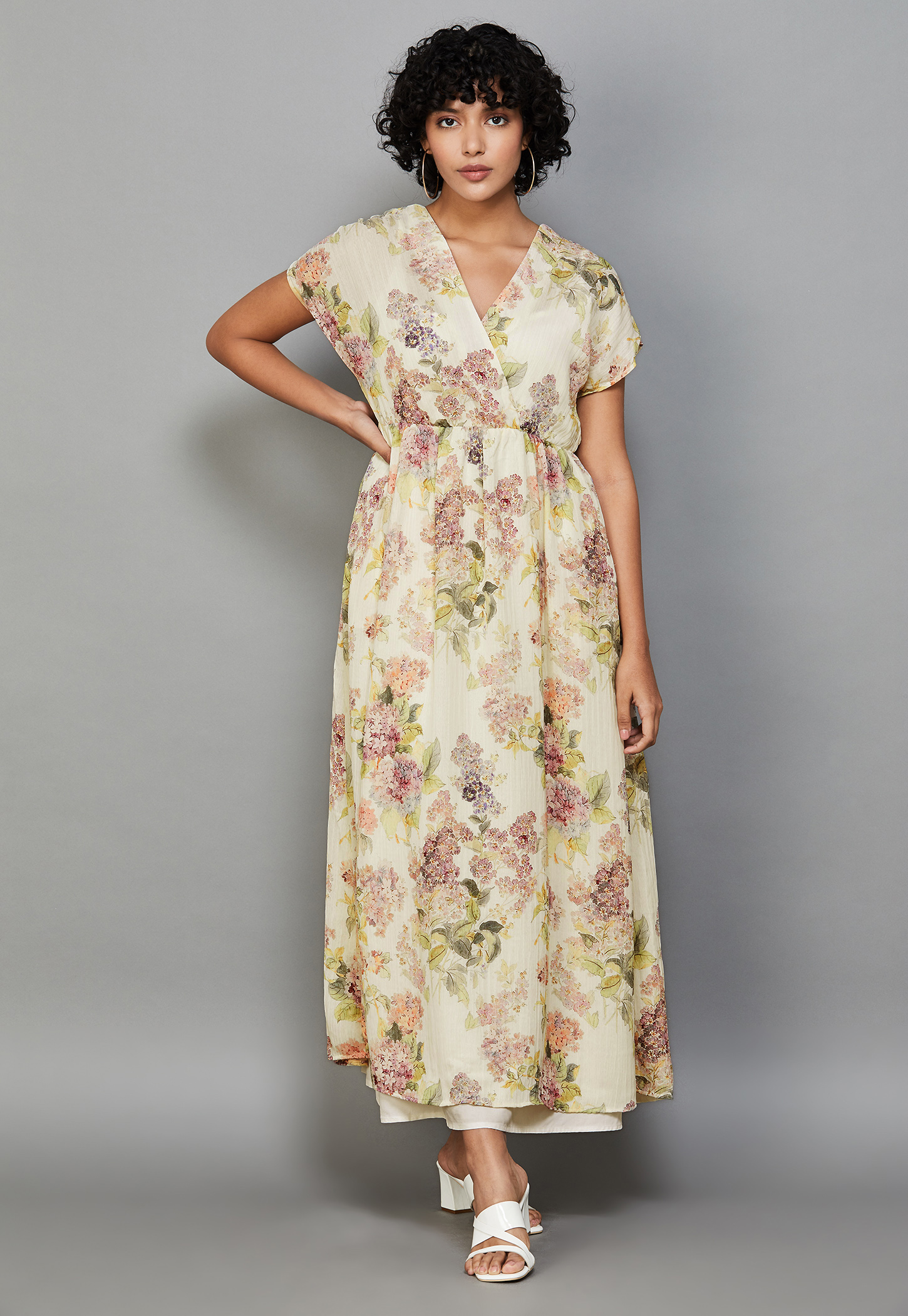 RAREISM Floral Print Maxi Dress with Camisole-picture-29