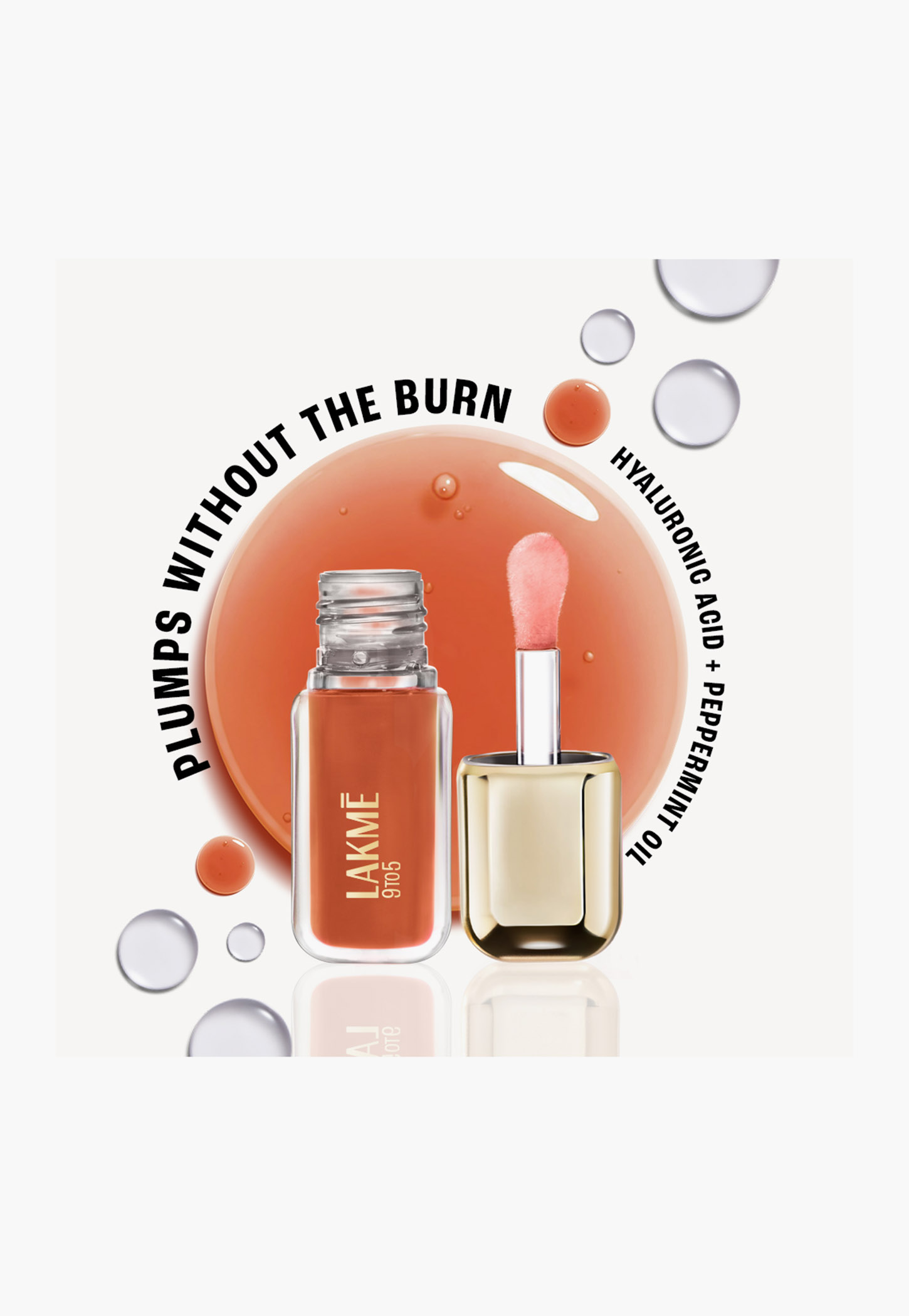 LAKME HyaGloss Powerplump Lip Oil - Vacation Nude - 4.2ml-image-38